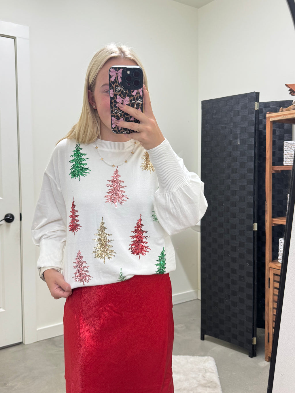 Multi Color Christmas Tree Sweater