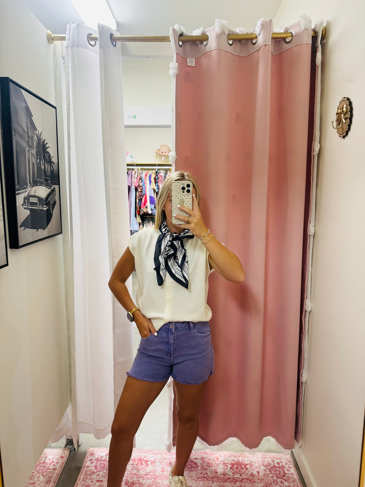 Violet Purple Jean Shorts