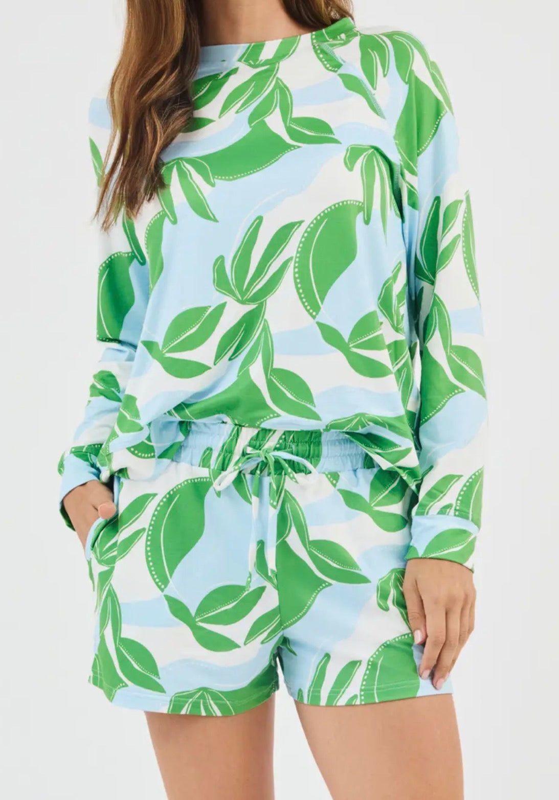 Mary Square Light Blue Pjs