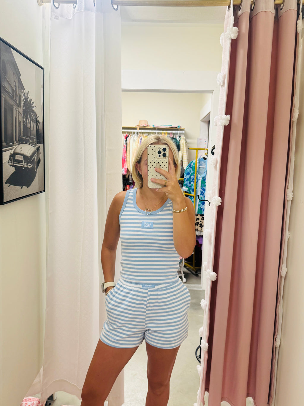 Baby Blue Striped Tank