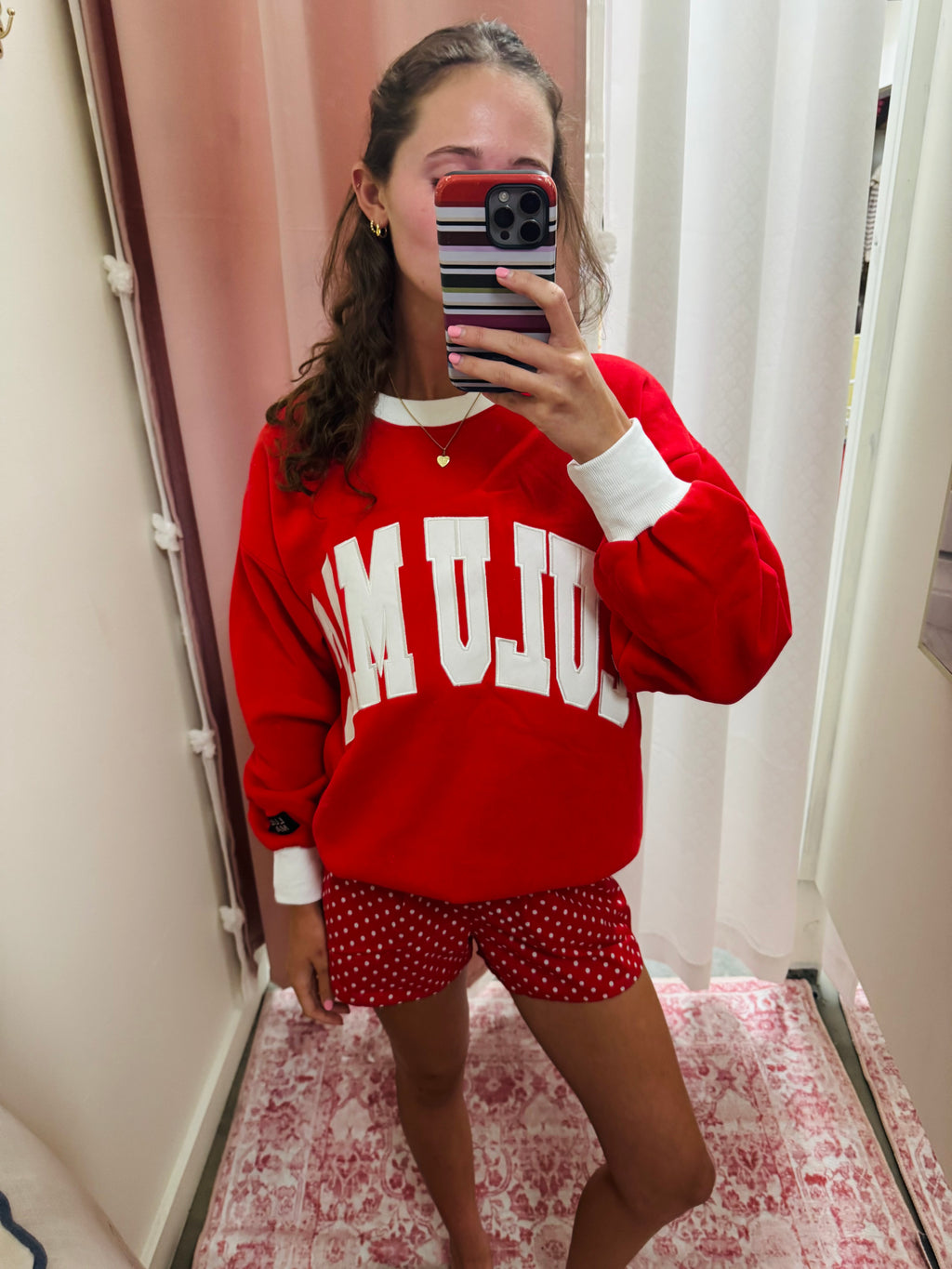 Lulu Mac Red Sweatshirt