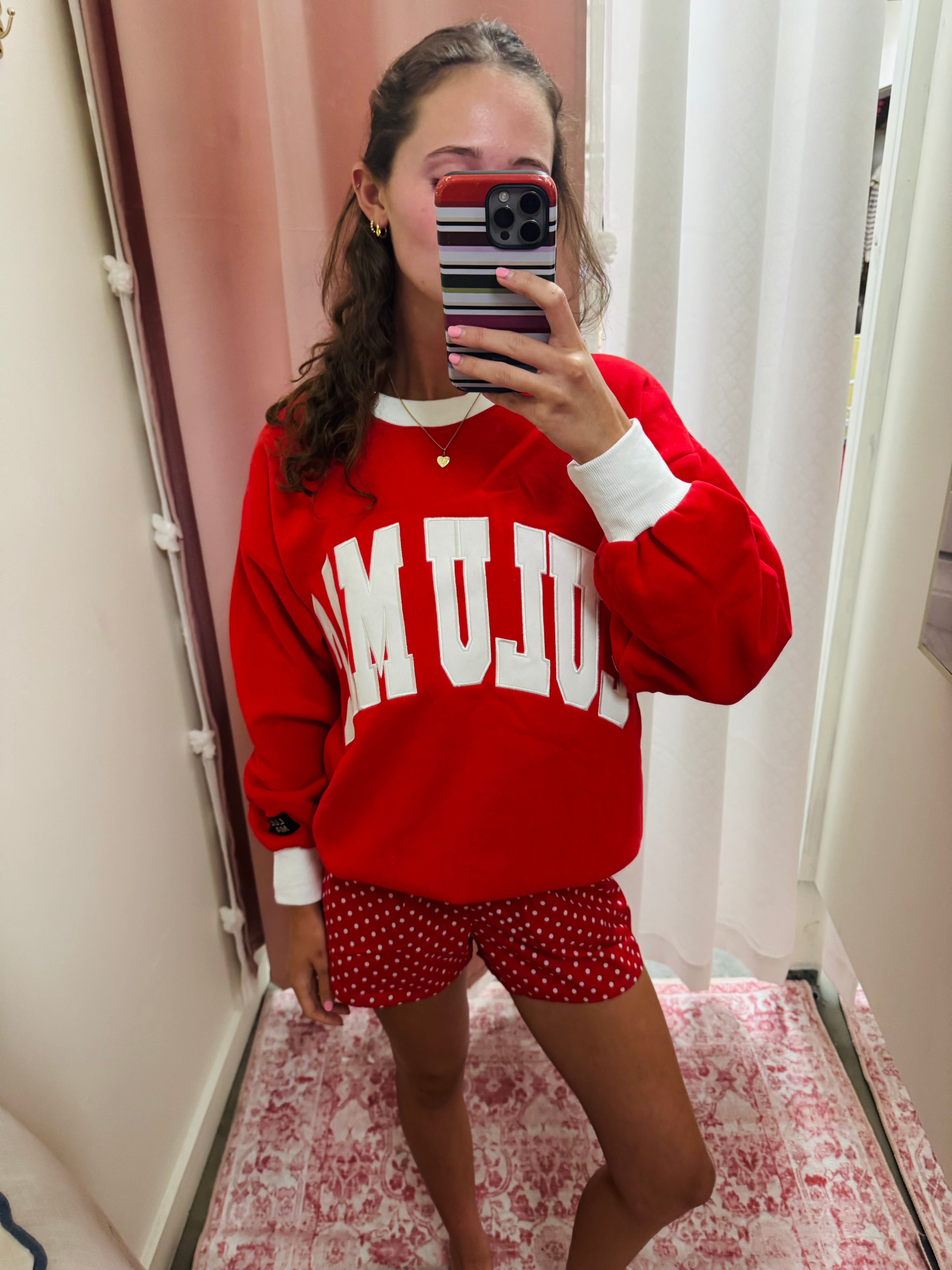 Lulu Mac Red Sweatshirt