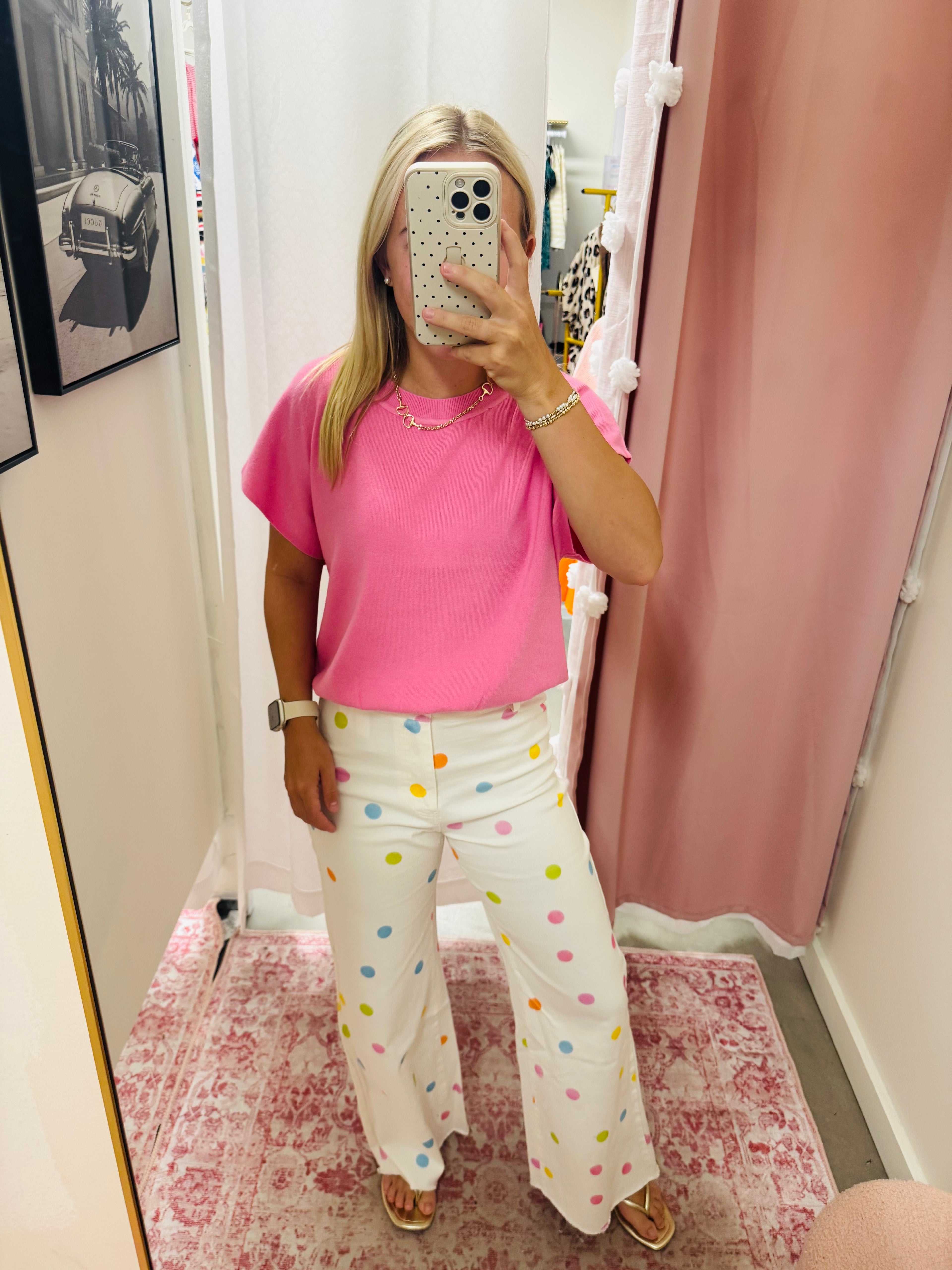 Colorful Polka Dot Jeans