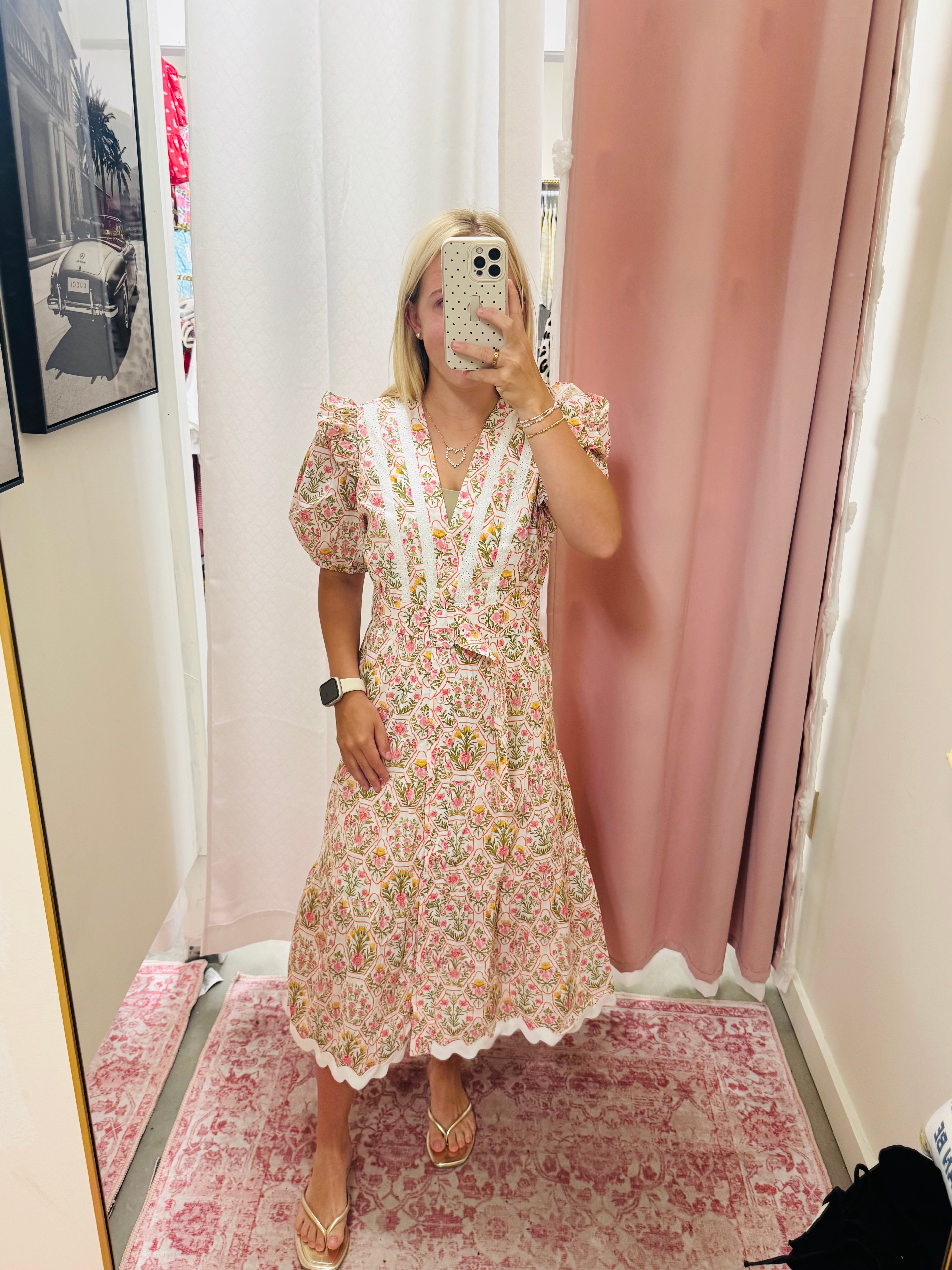 Multi Floral Print Maxi Dress