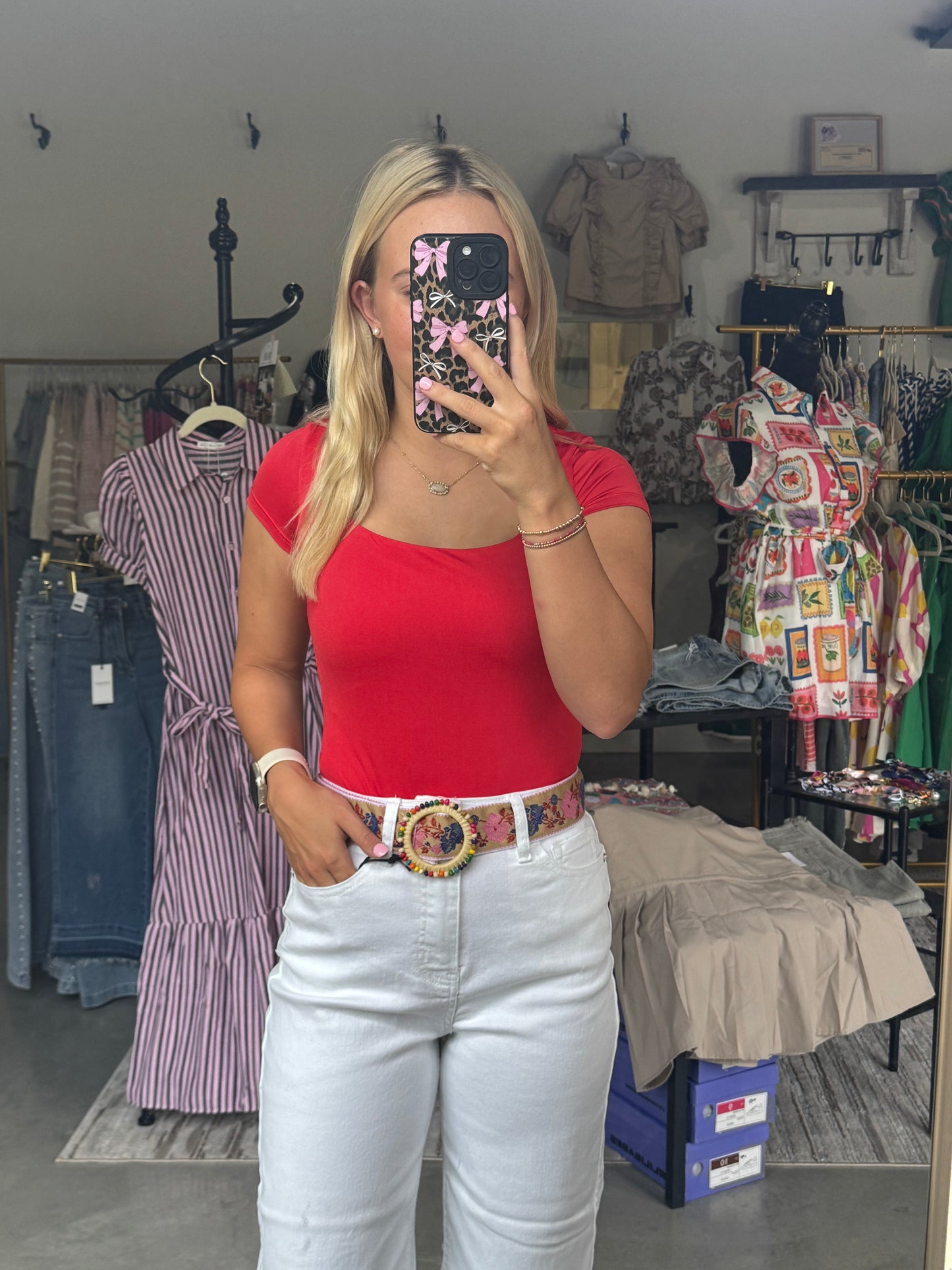 Aztec Printed Belt