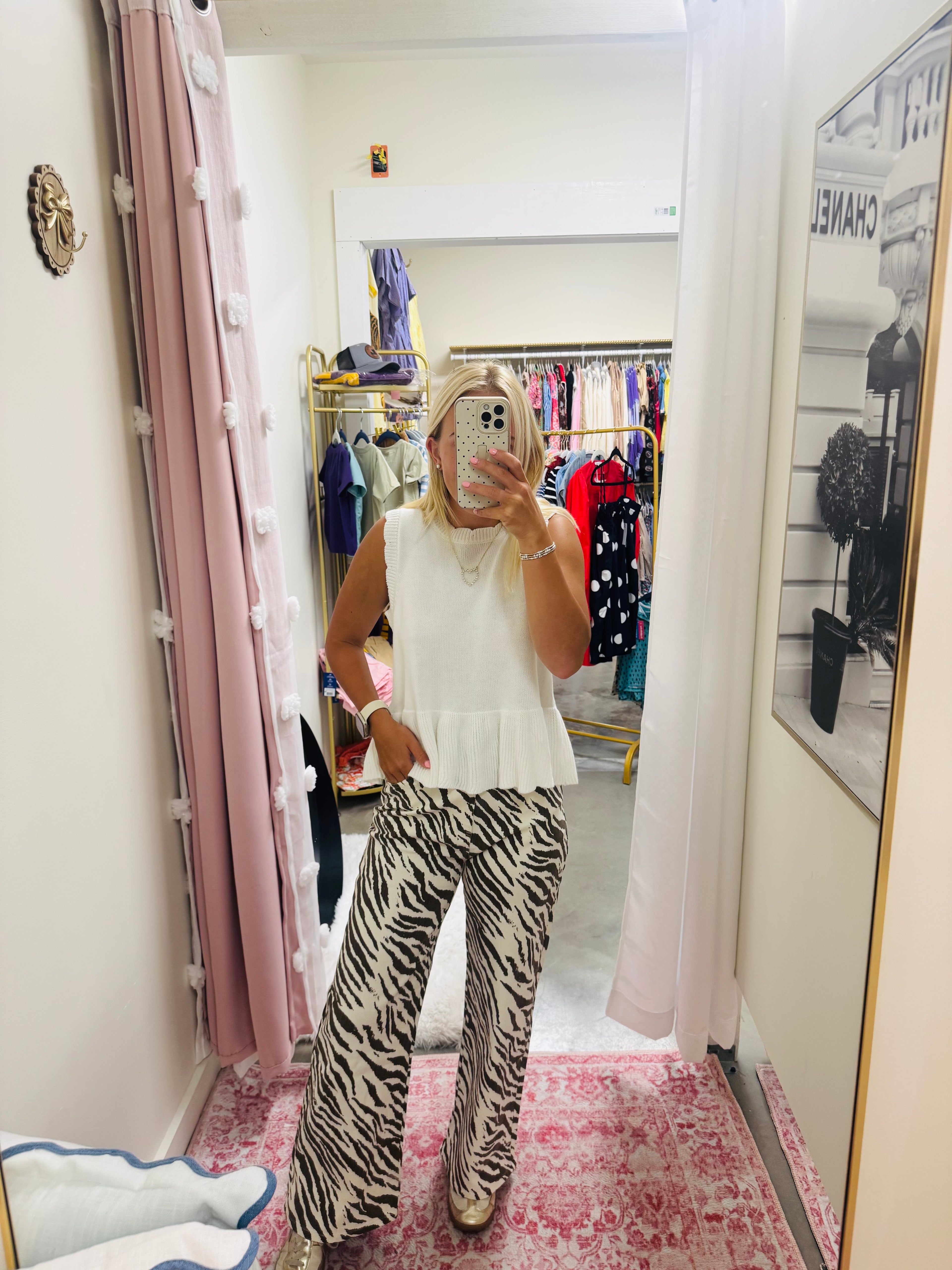 Ecru Tiger Pants