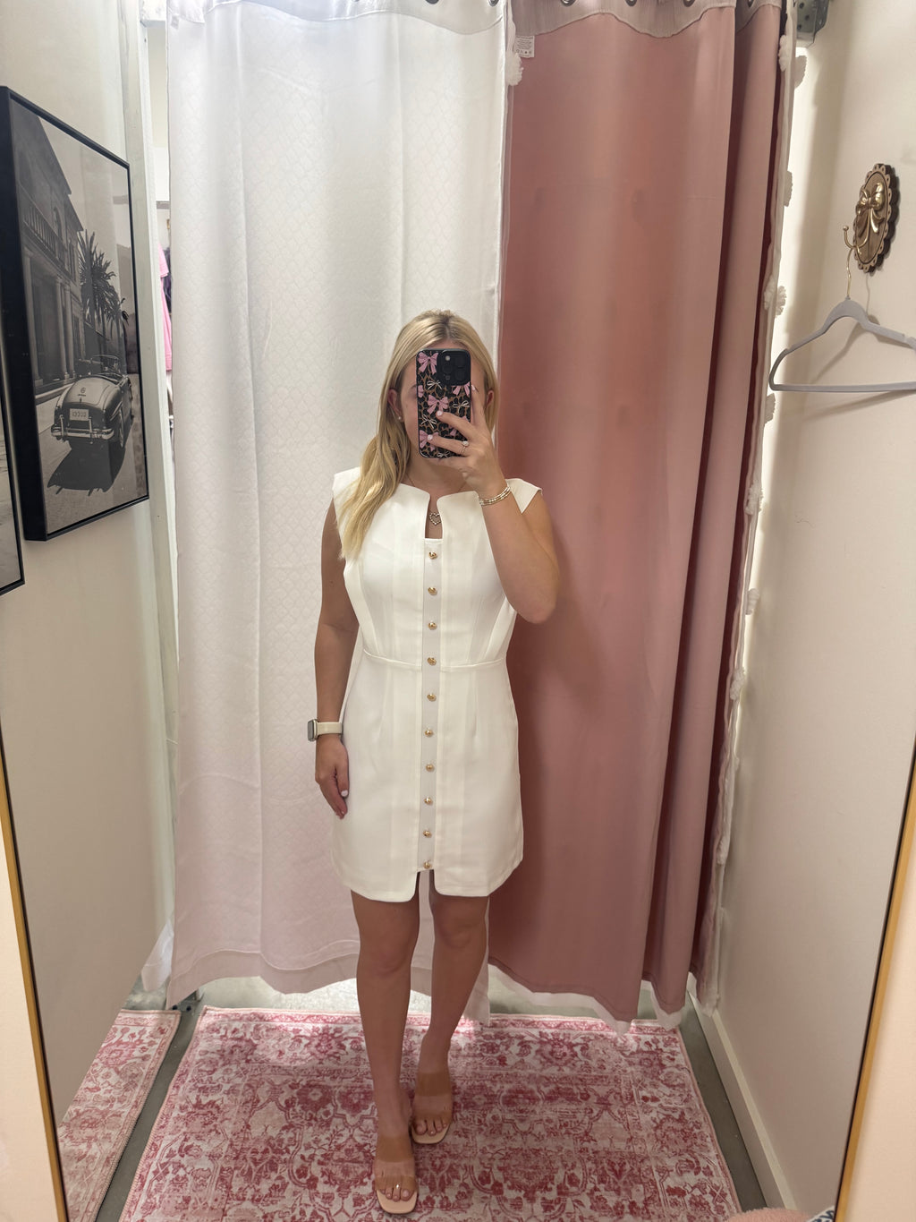 White Button Down Dress