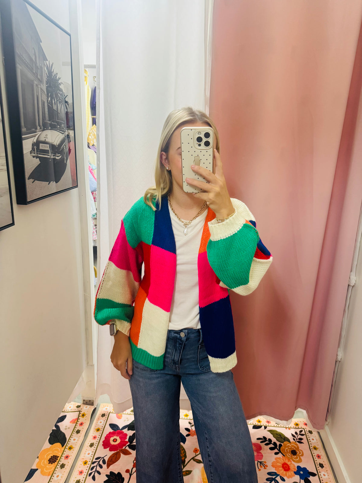 Bright Multi Color Cardigan