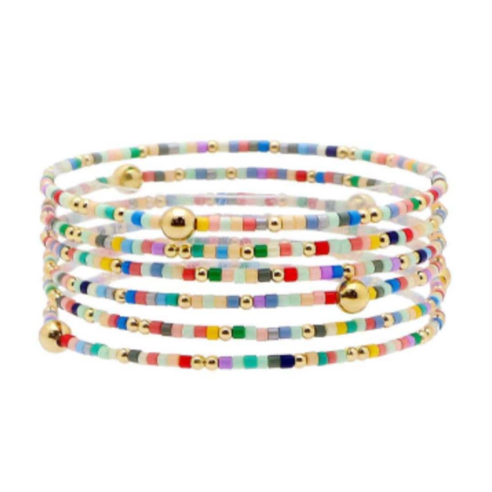 Golden Confetti Bracelet Stack