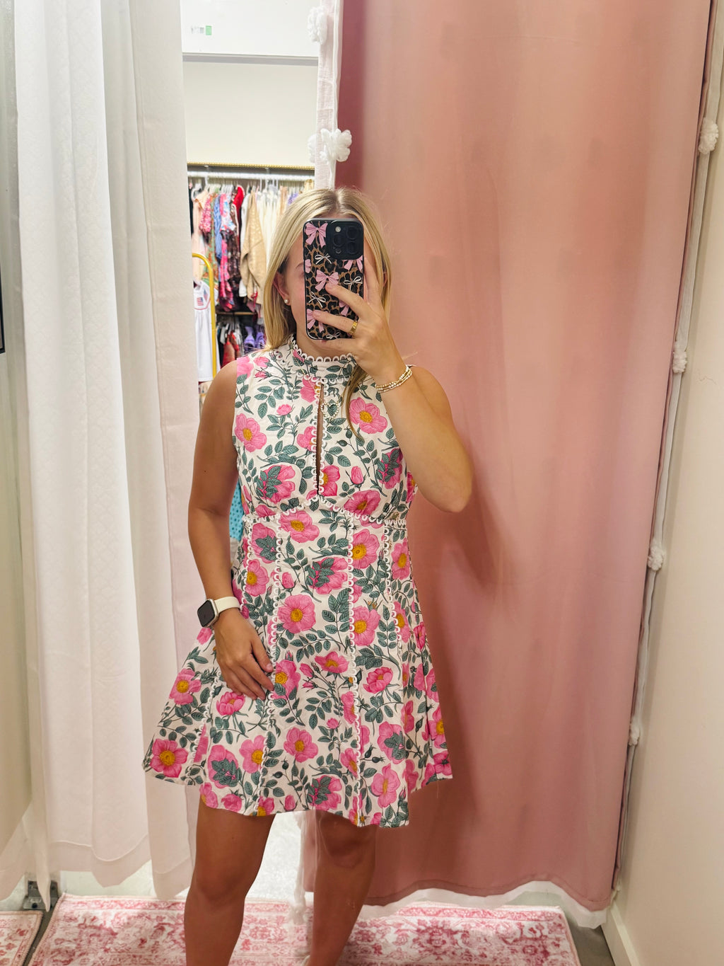 Open Back Floral Dress