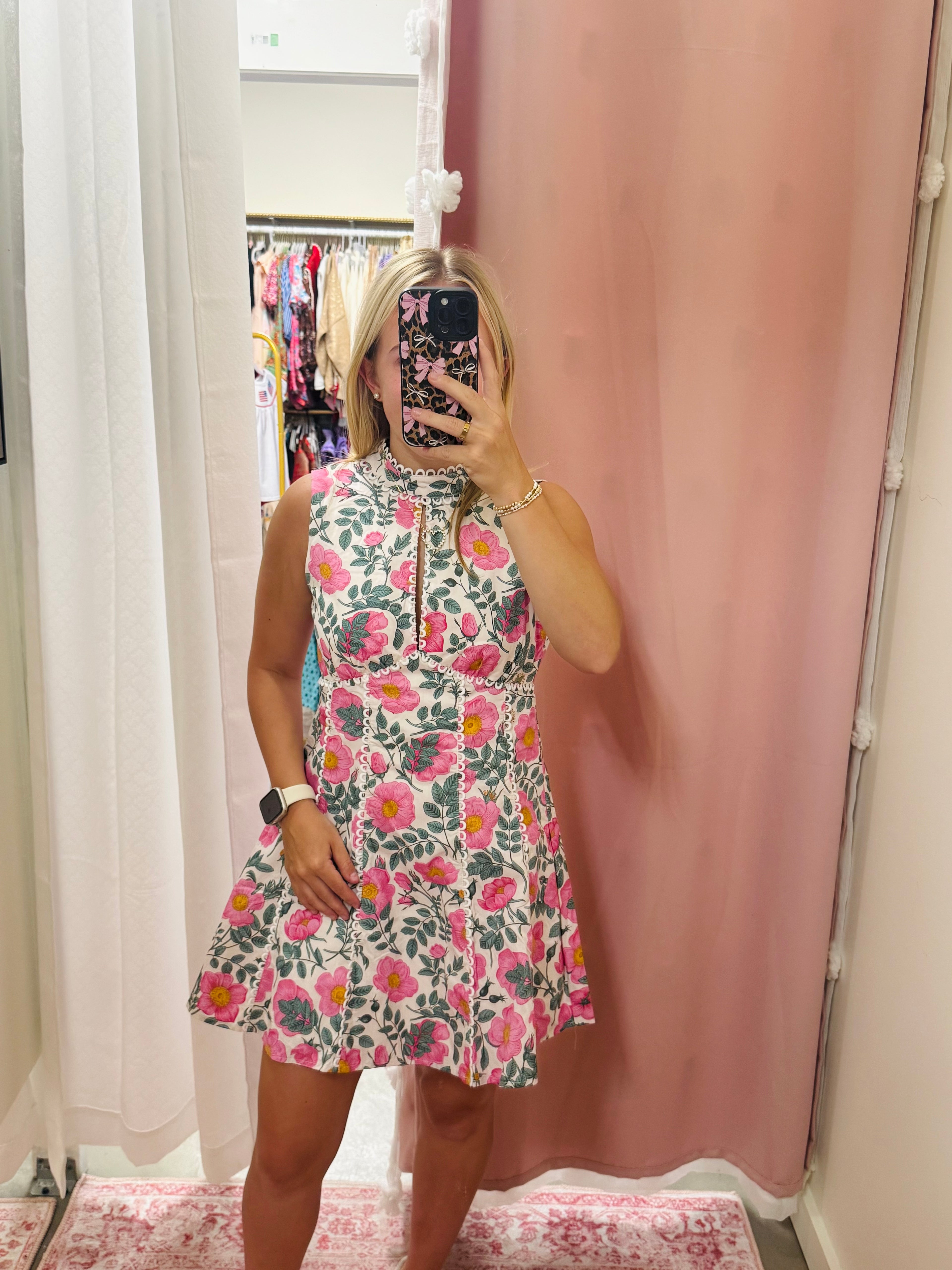 Open Back Floral Dress