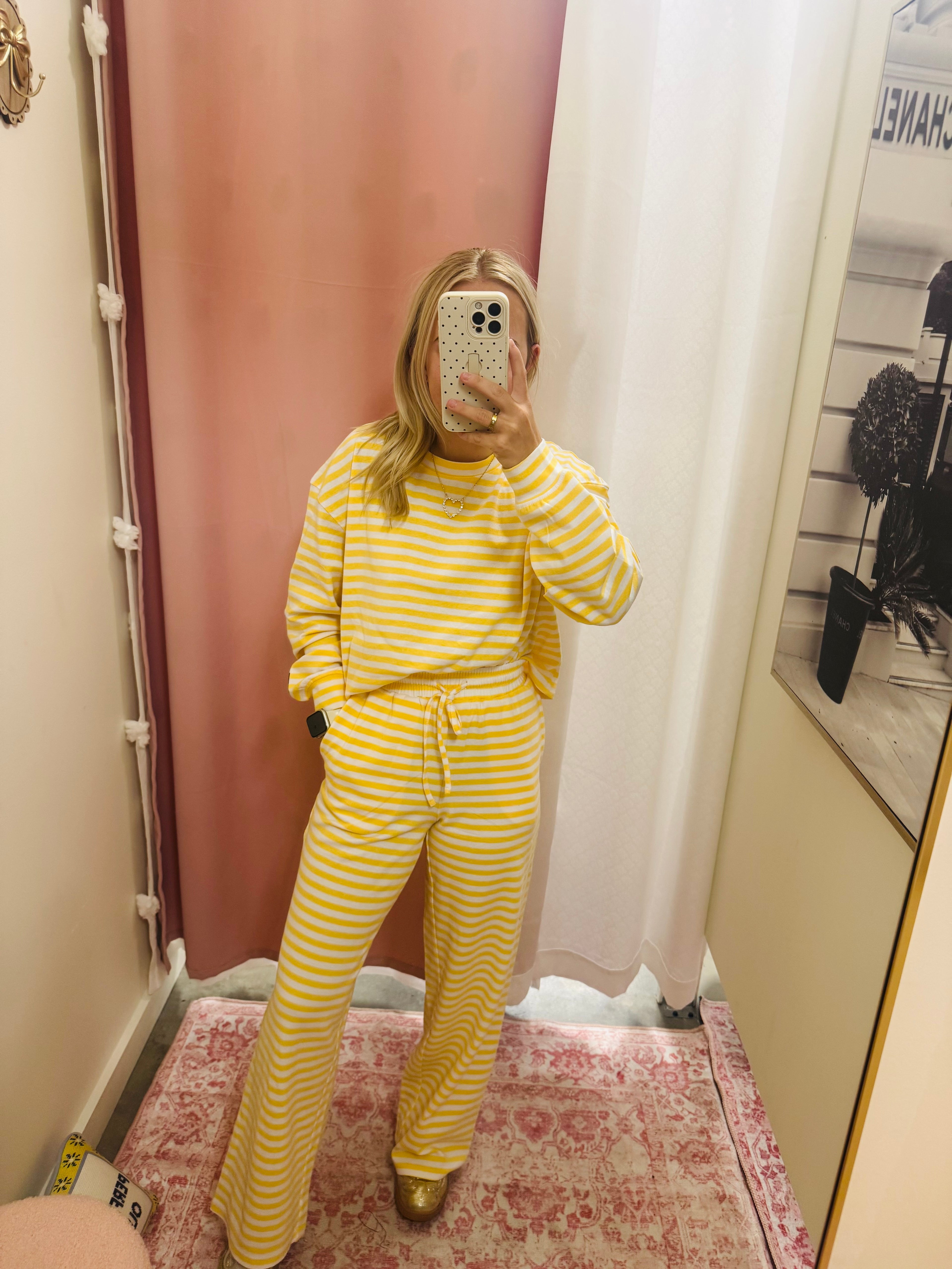 Lulu Mac Golden Yellow Stripe Pants