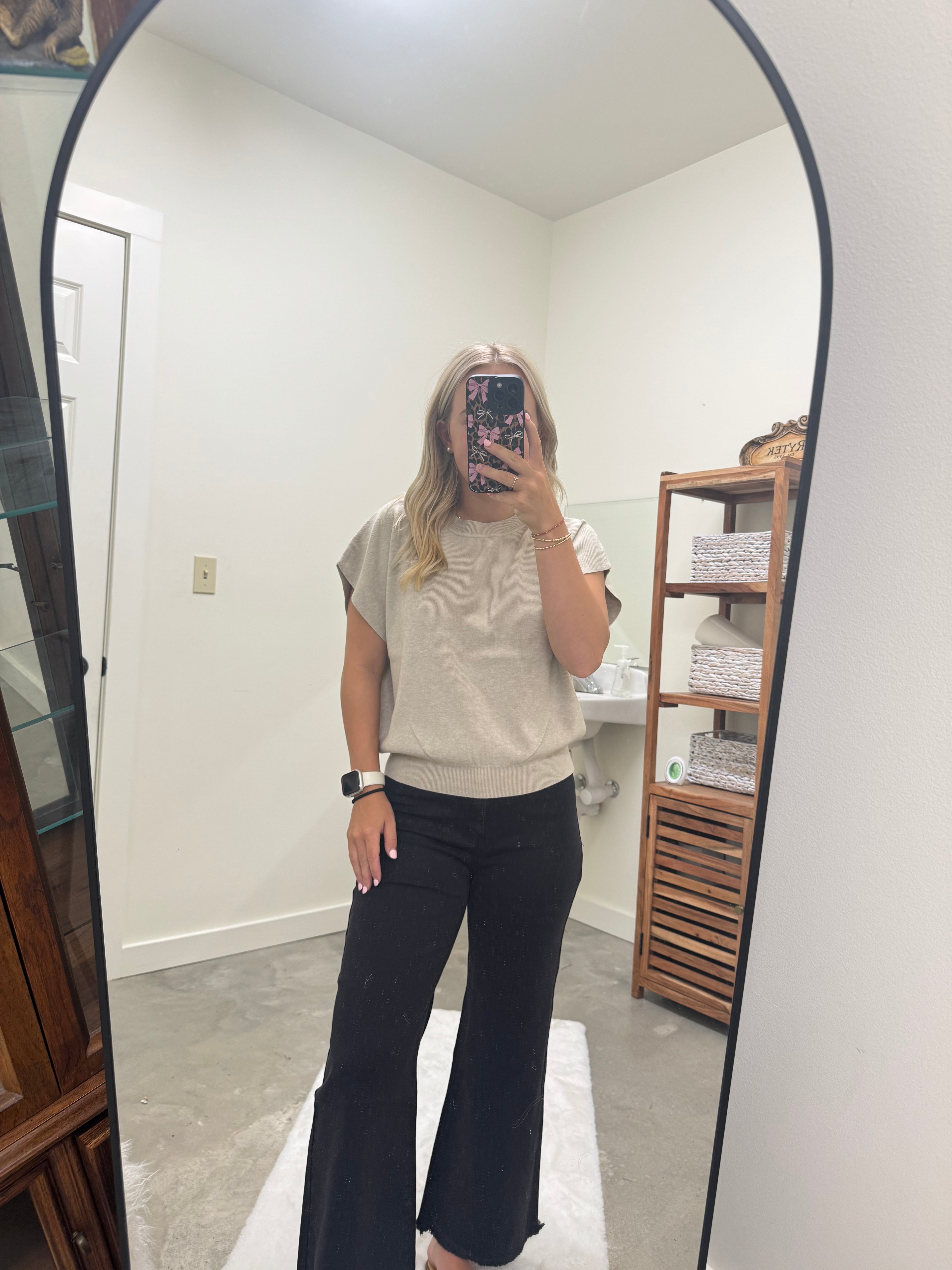 Cream Light Weight Sweater Top