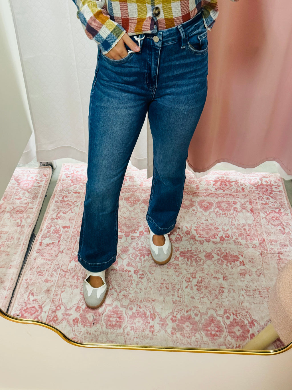 Dark High Rise Flare Jean
