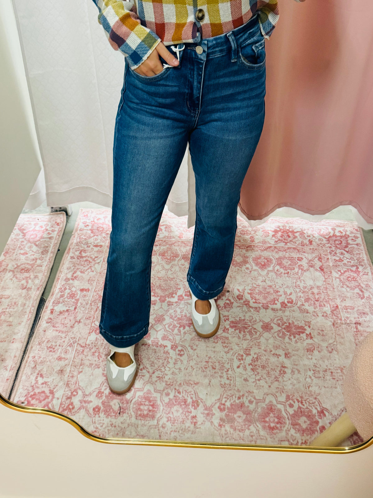 Dark High Rise Flare Jean