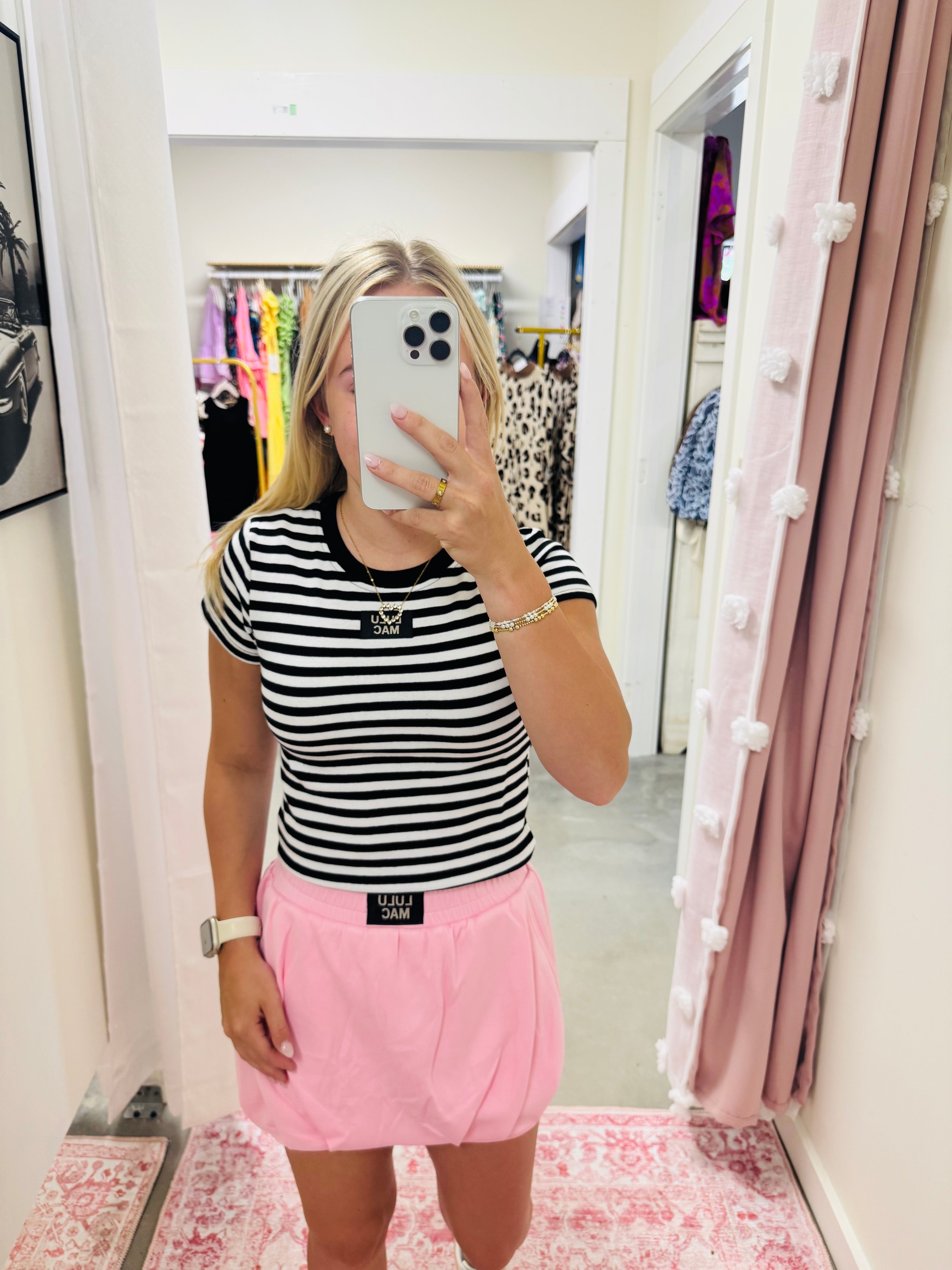 Black and White Lulu Mac Tee