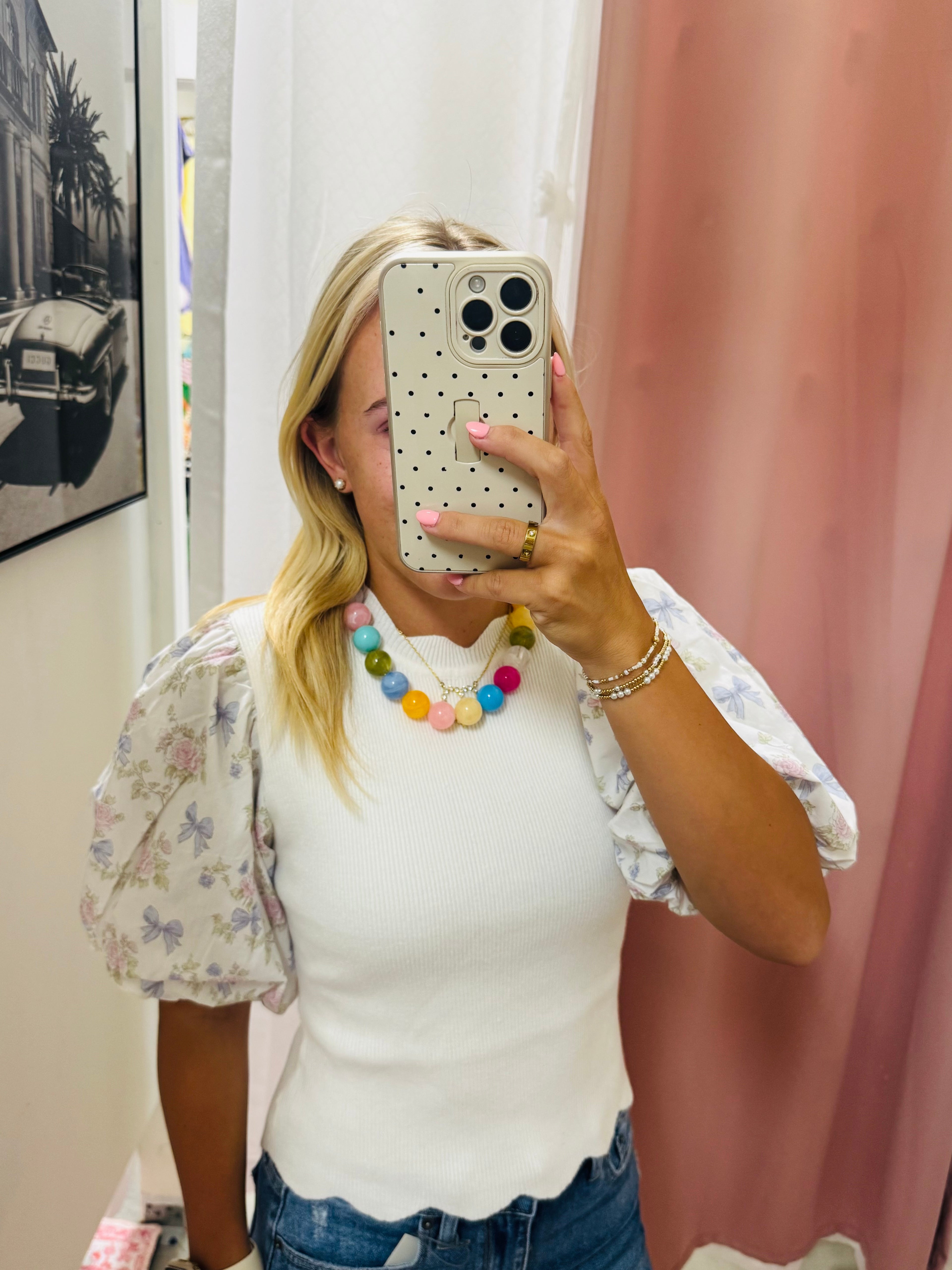 Multi Color Chunky Ball Necklace