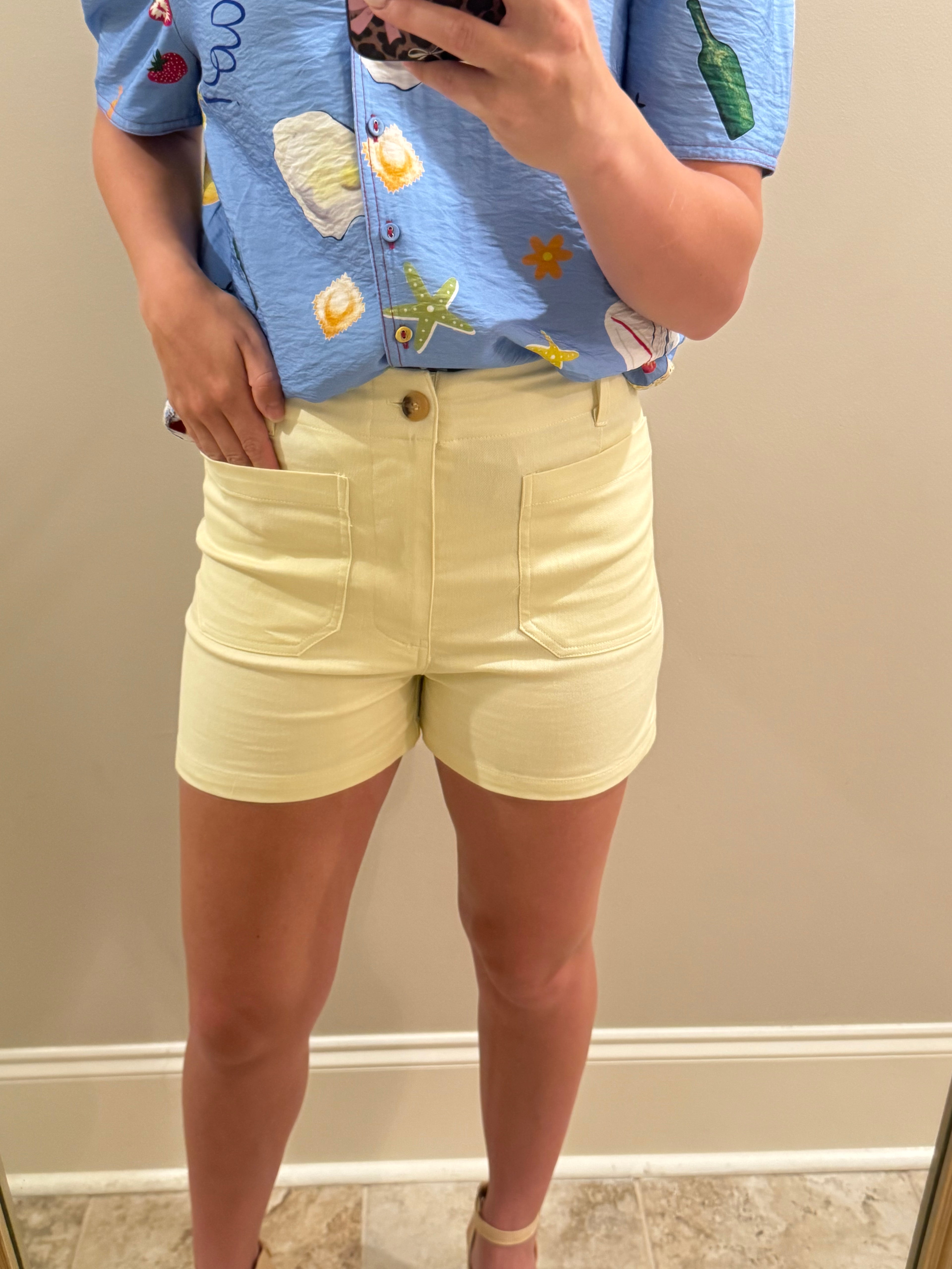 Banana Cream Shorts