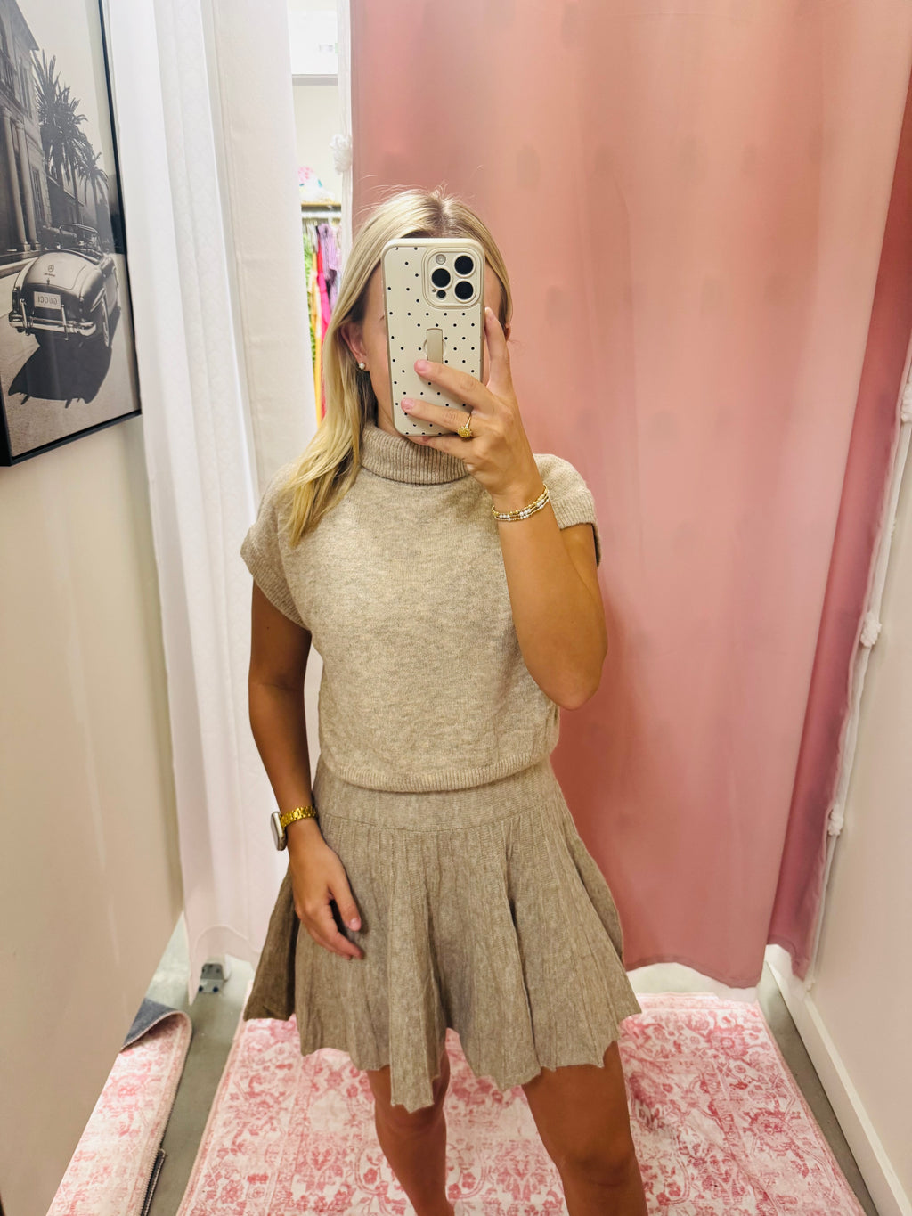 Taupe Sweater Set