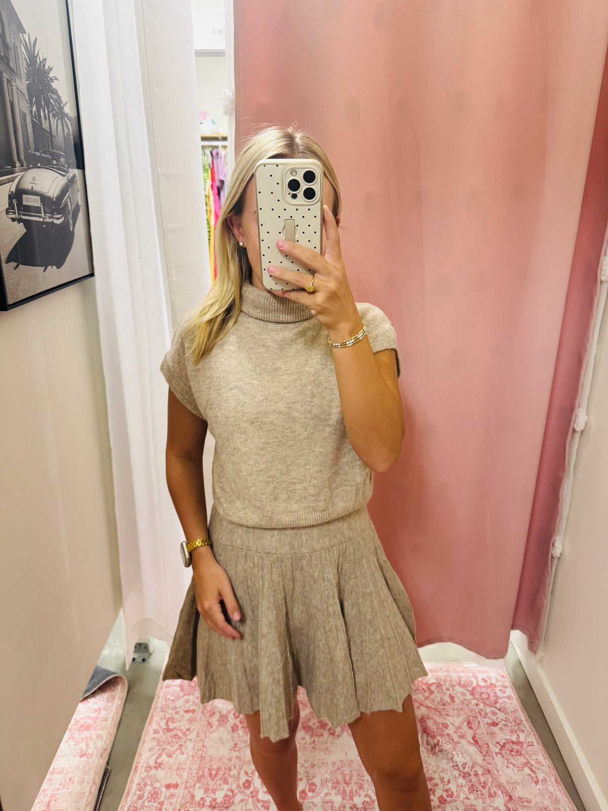 Taupe Sweater Set