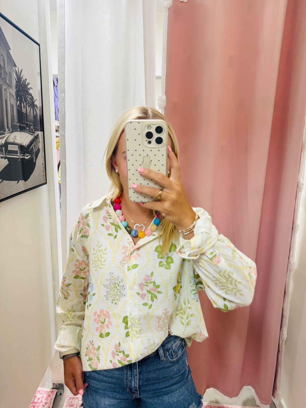 Pastel Garden Cotton Long Sleeve