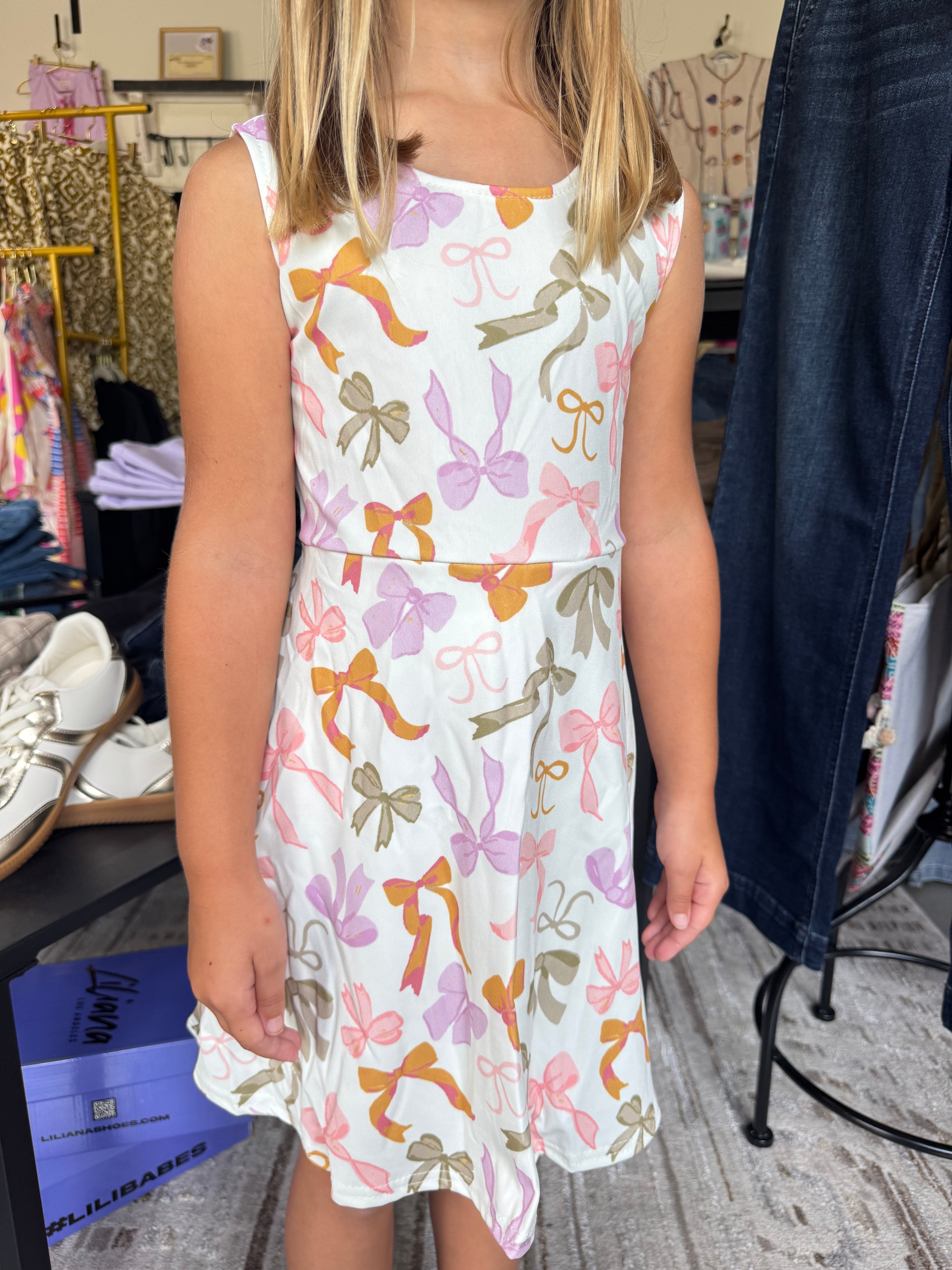 Multi Color Bow Atheltic Dress