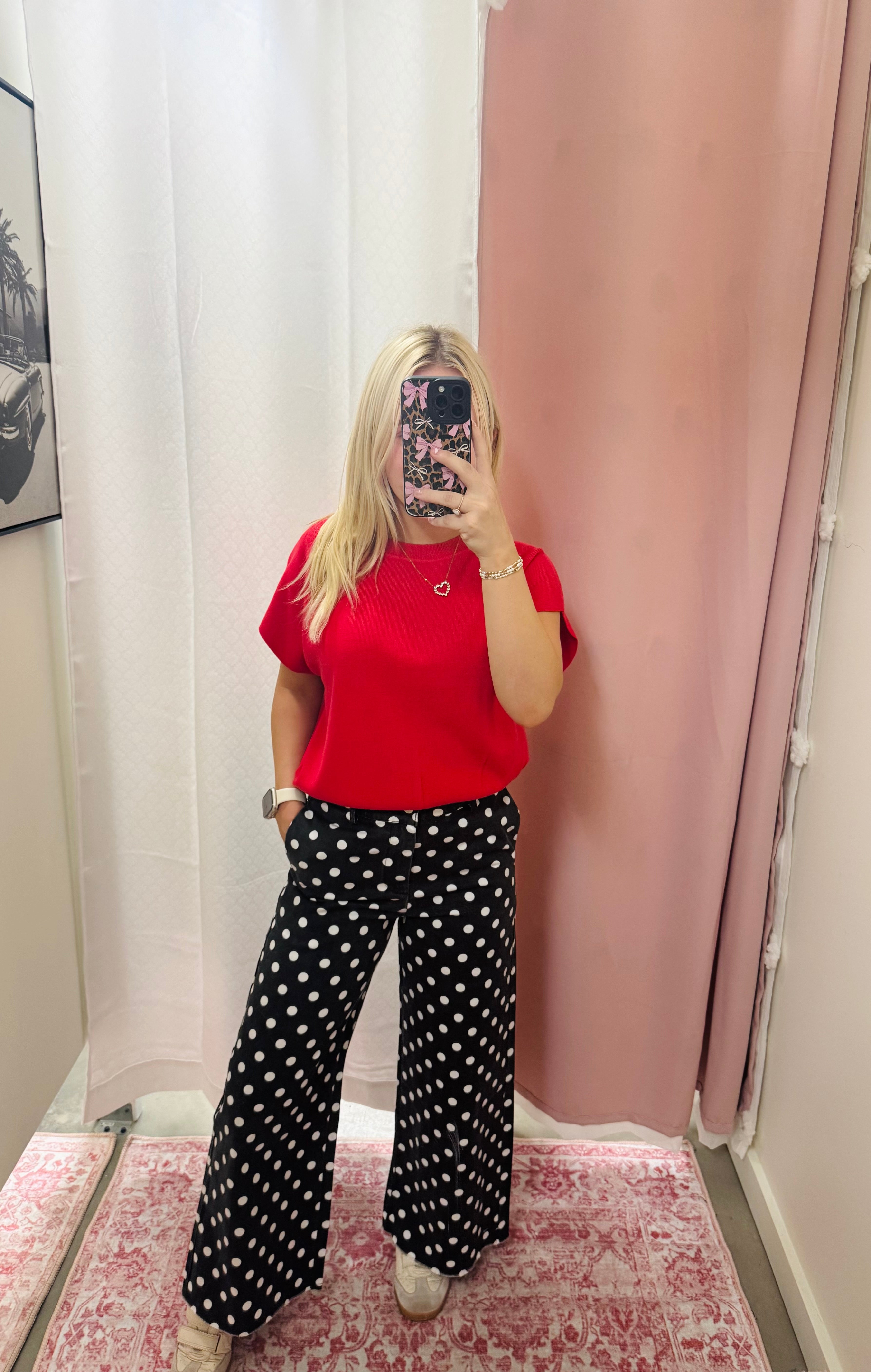 Black Polka Jeans