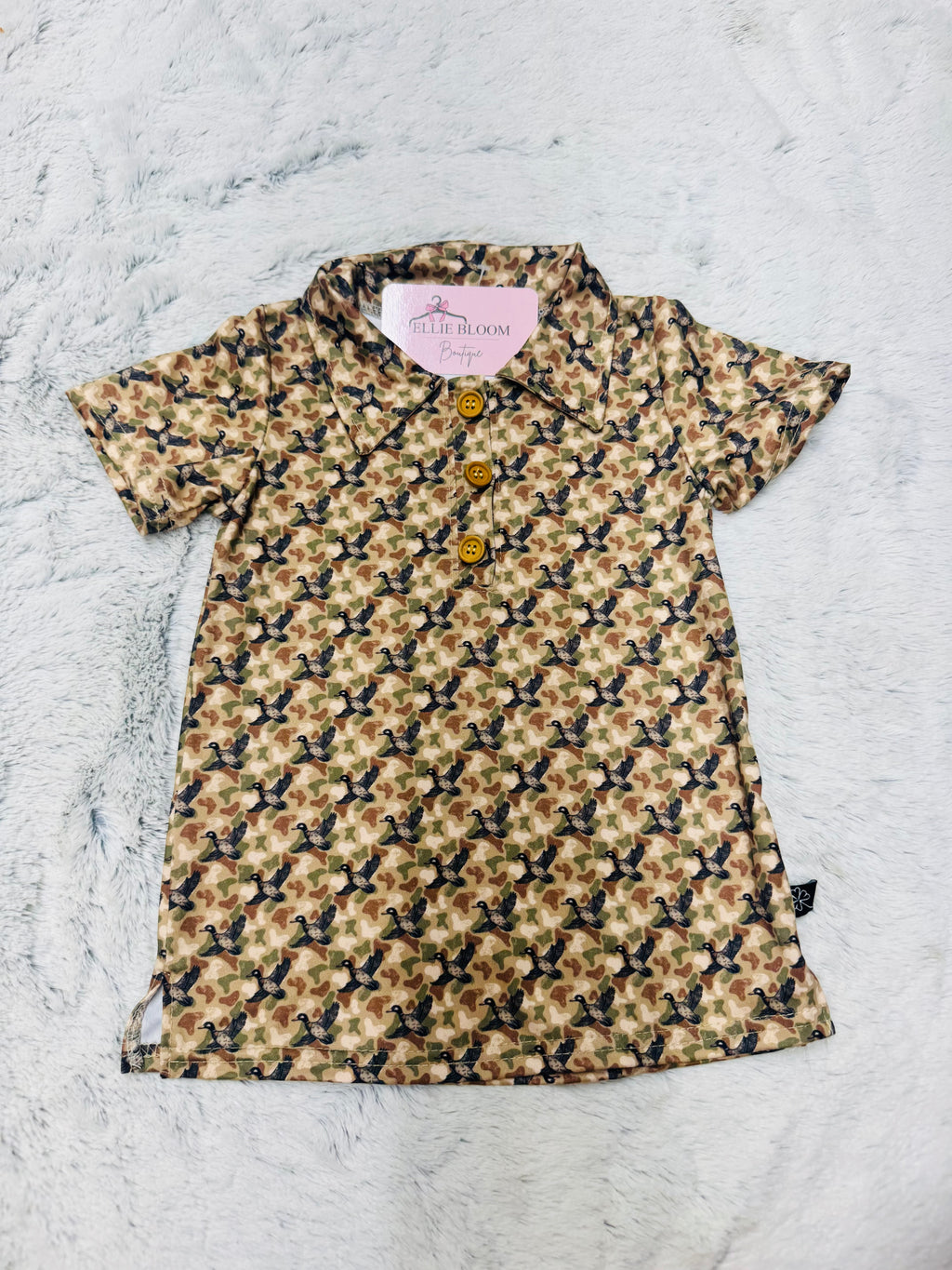Boys Camo Duck Polo