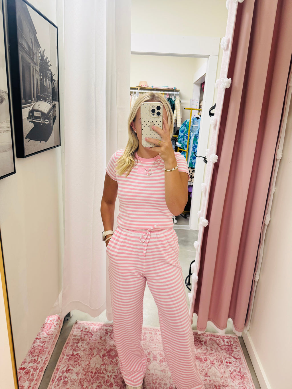 Lulu Mac Pink Stripe Pants