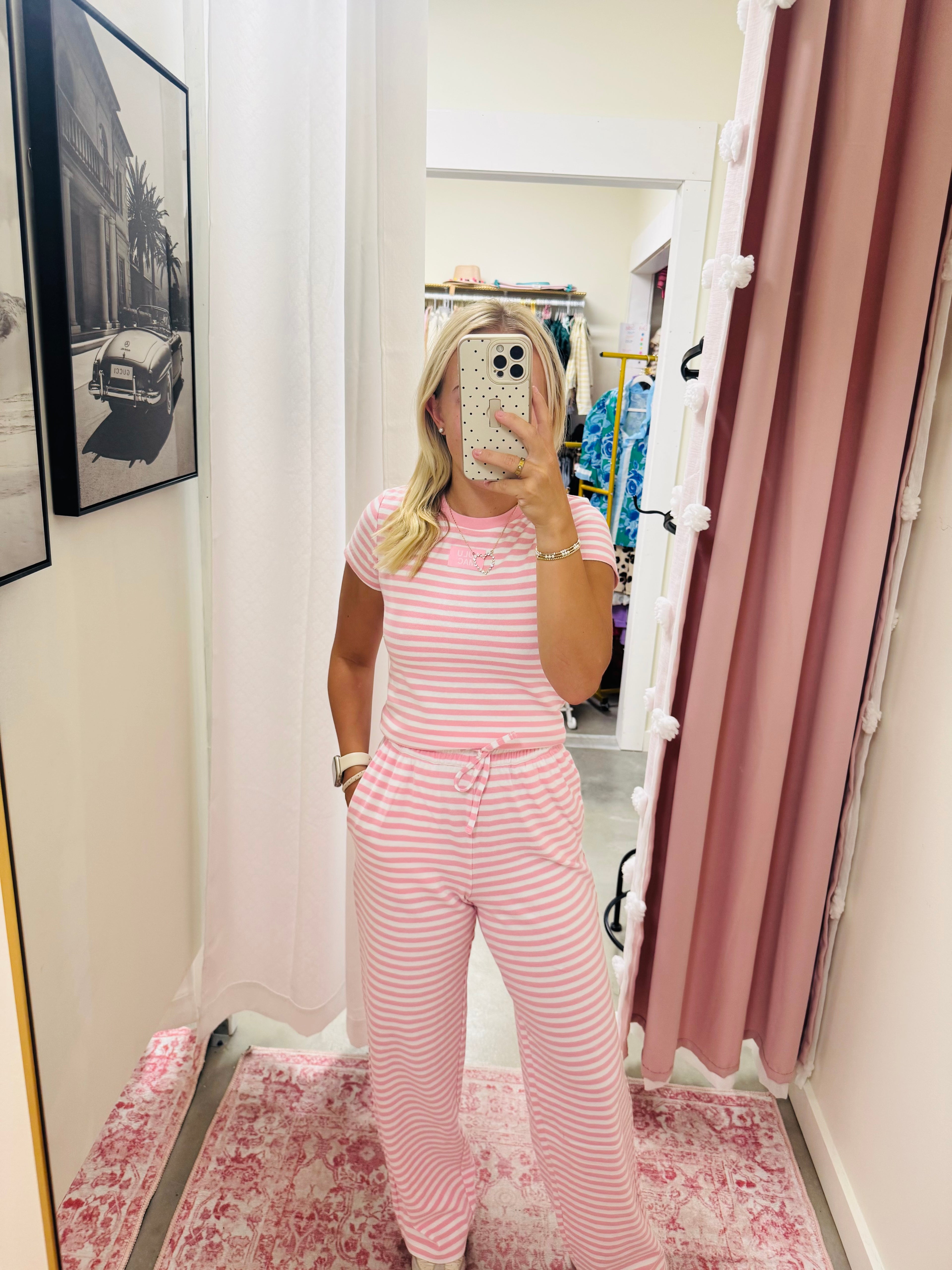 Lulu Mac Pink Stripe Pants