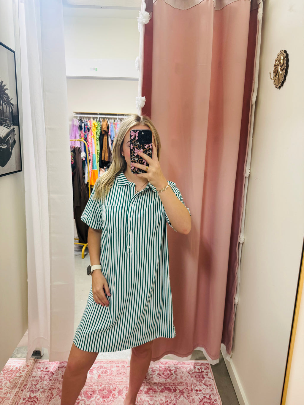 Kelly Green Throw On Dress