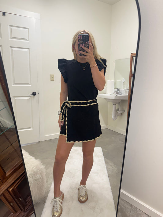 Black and Tan Skort