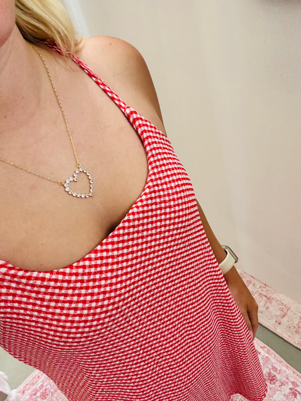 Sparkle Heart Necklace : Gold