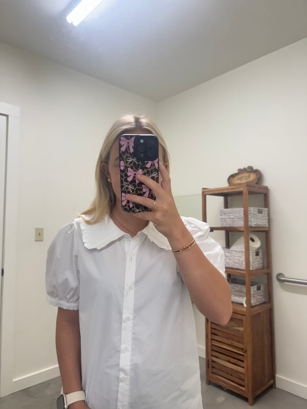 White Peter Pan Collar Shirt