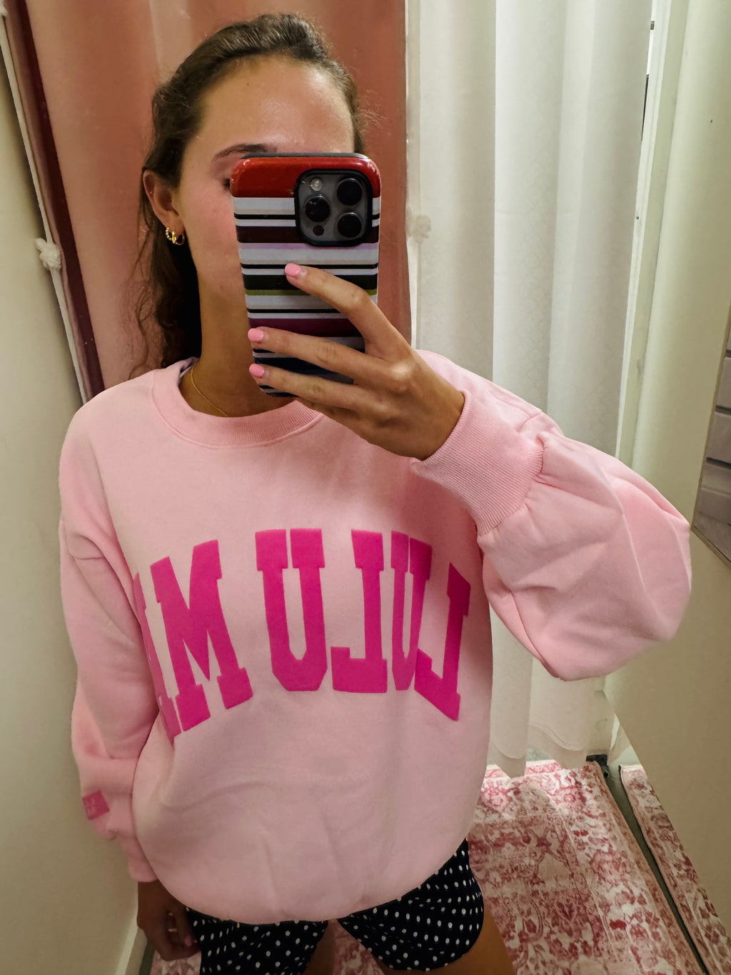 Lulu Mac Pink Puff Sweatshirt