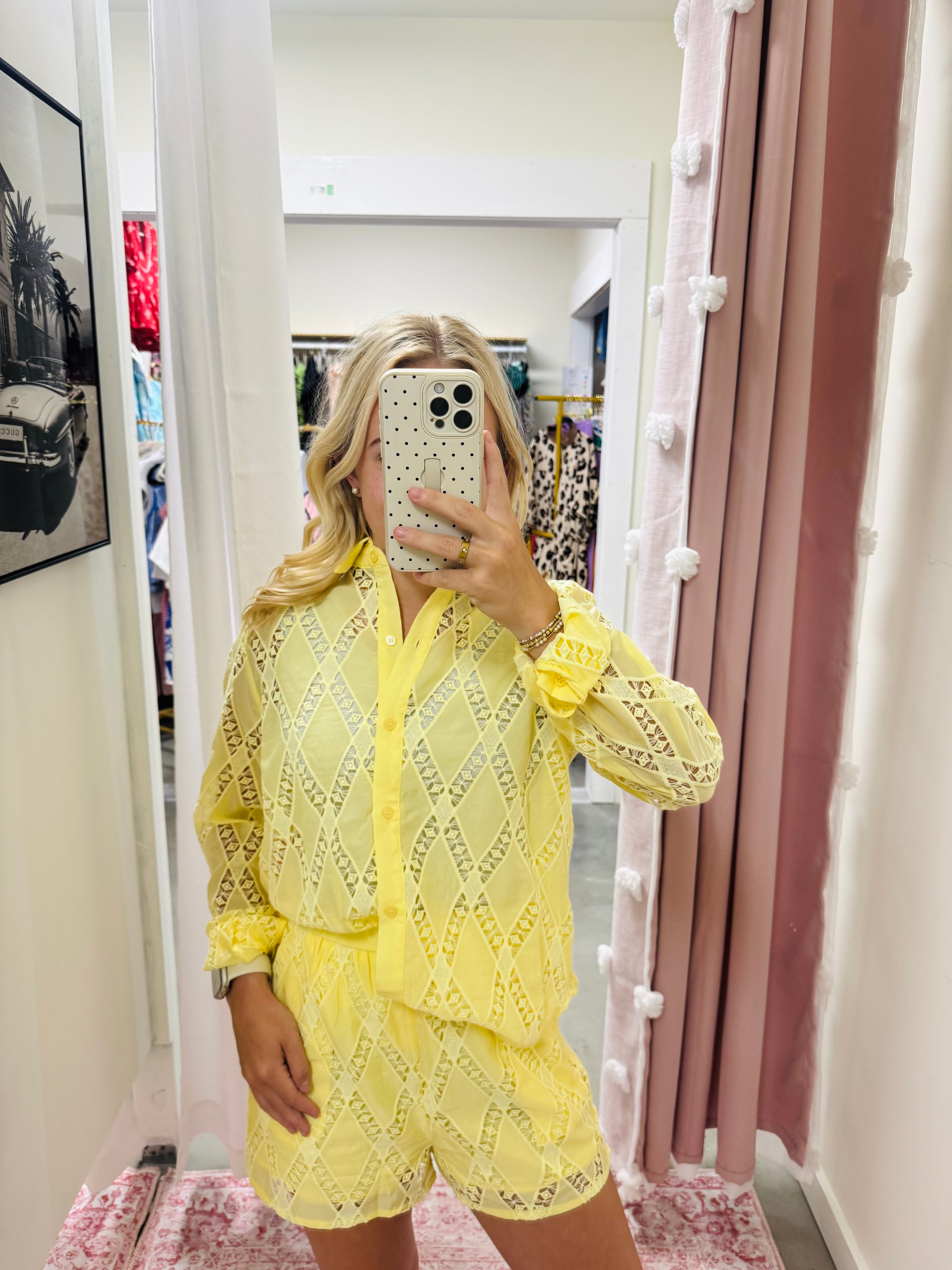 Yellow Eyelet Set