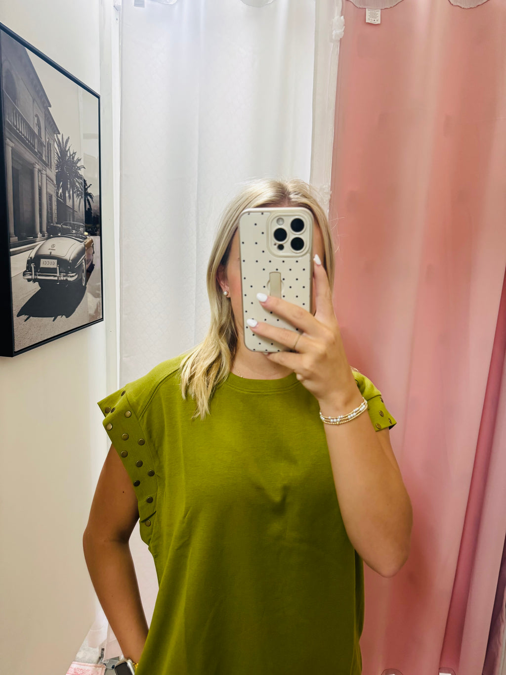 Green Studded Dress