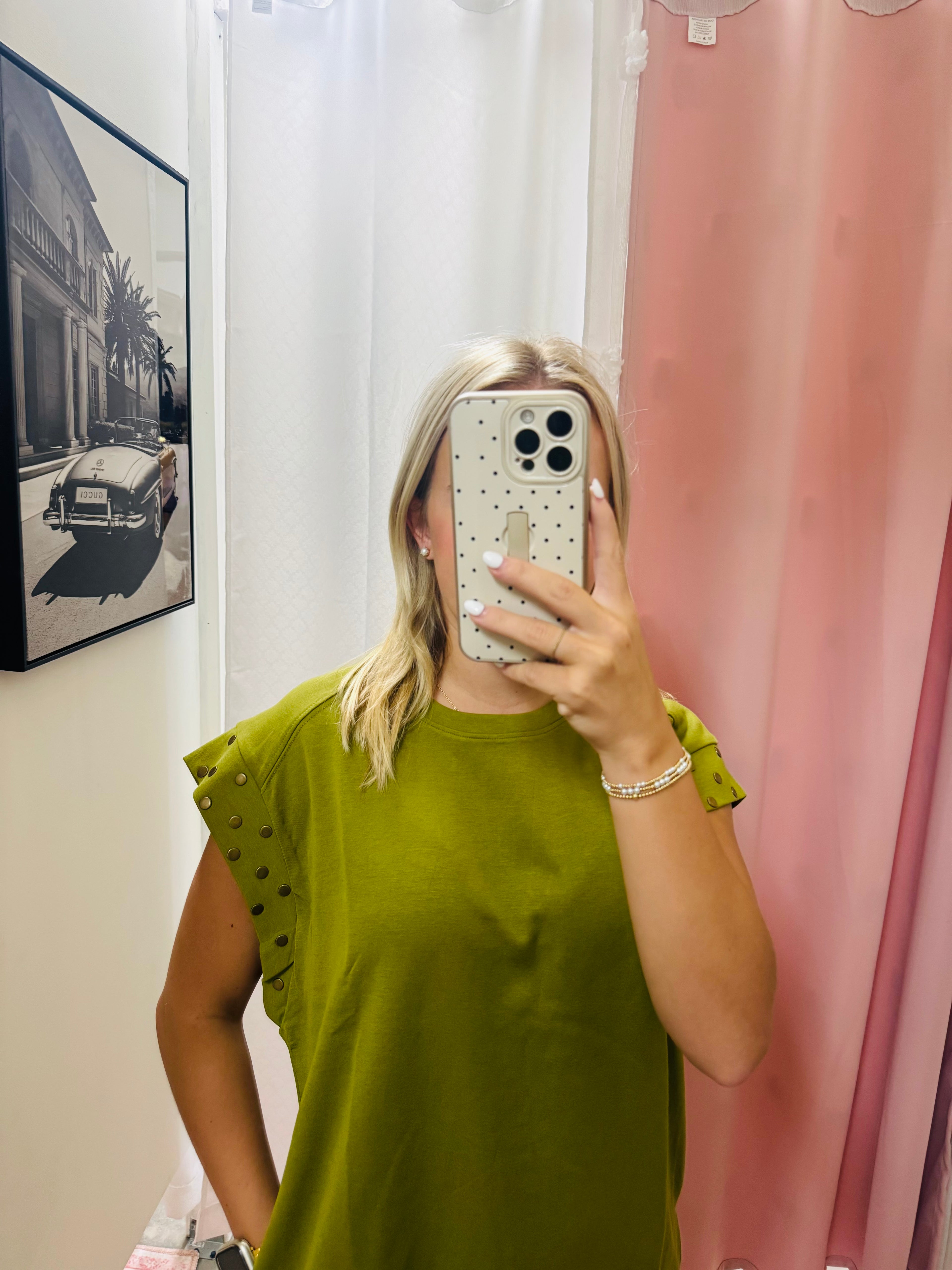Green Studded Dress