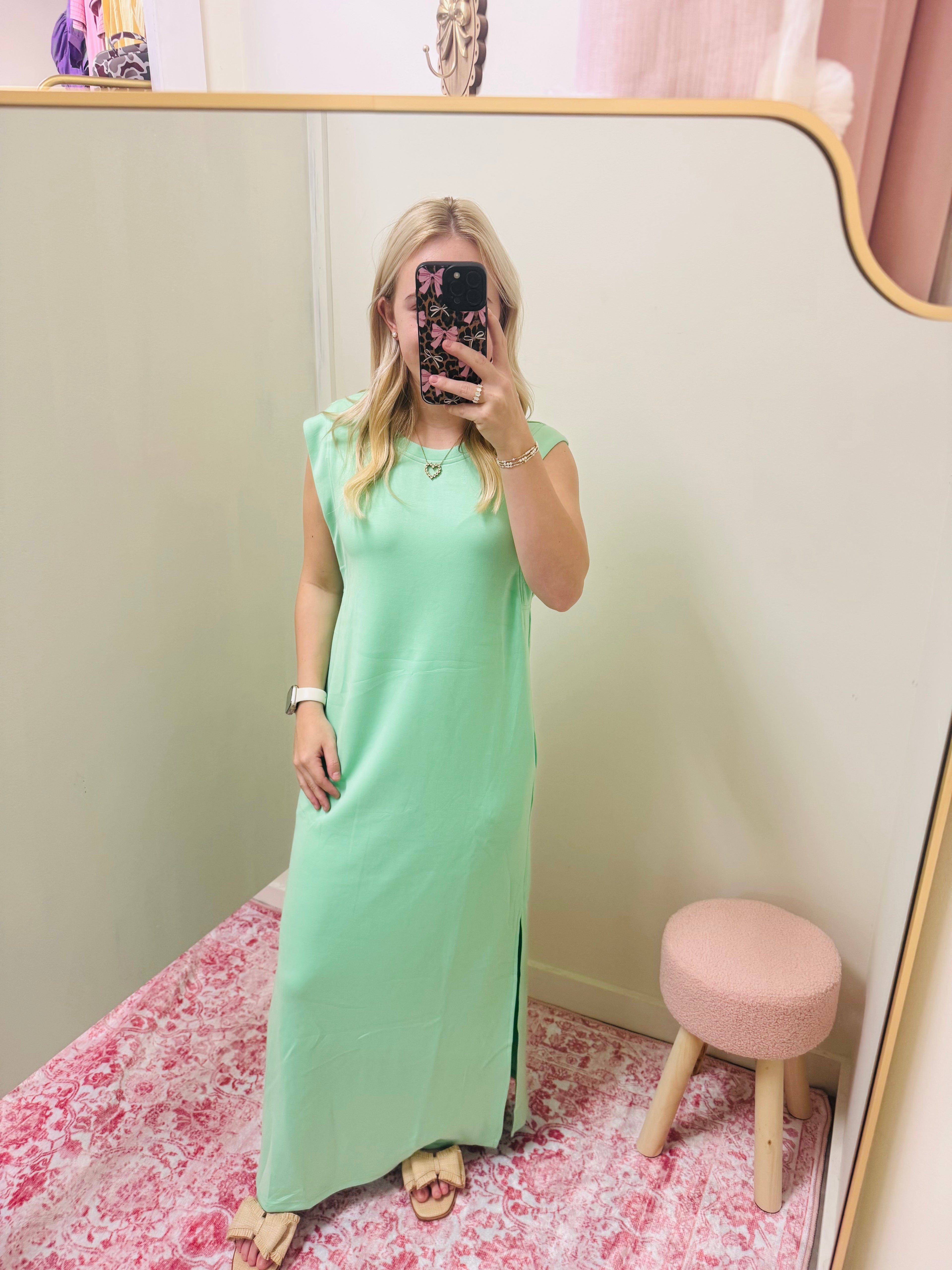 Mint Casual Soft Stream Dress