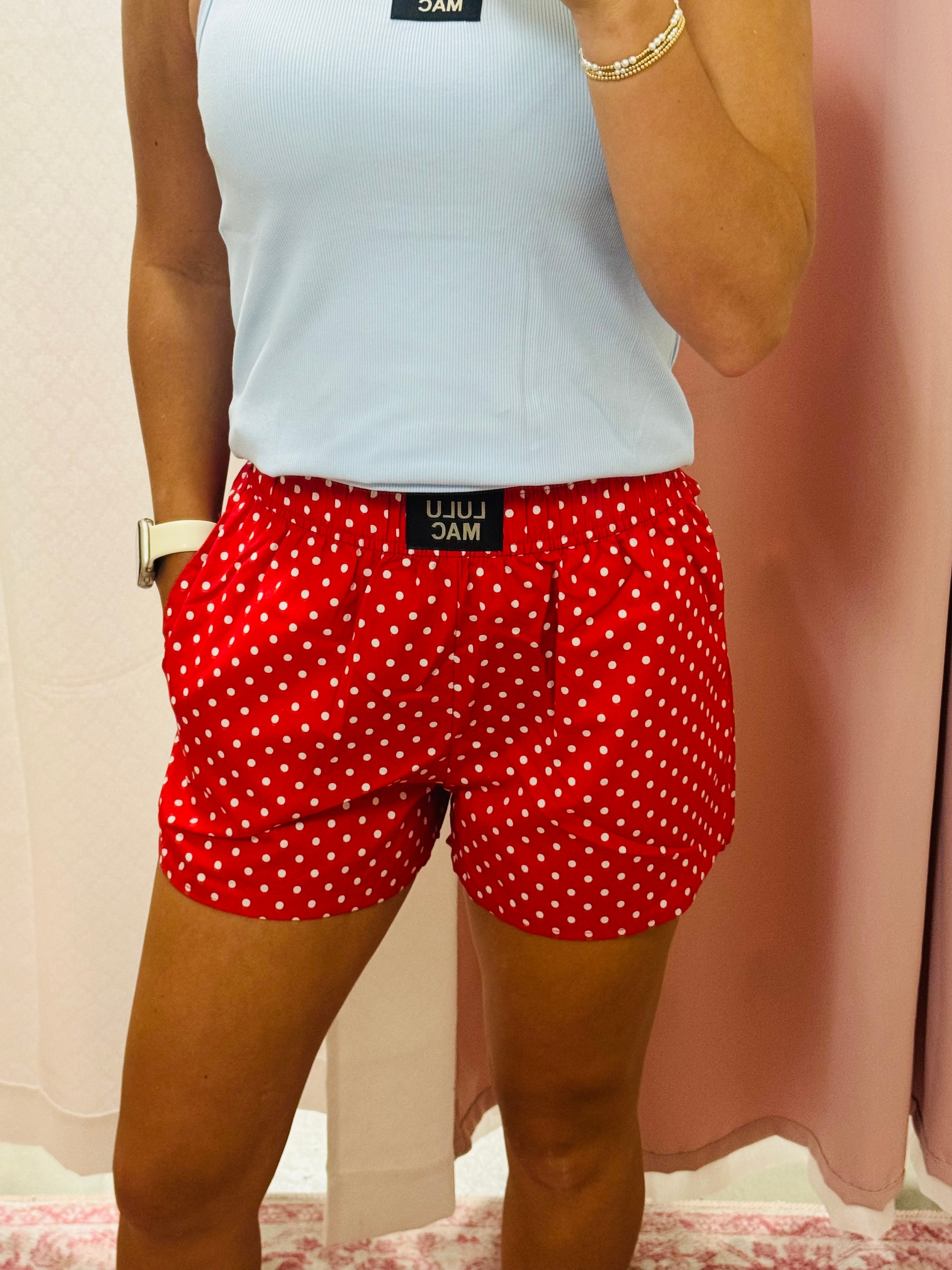 Lulu Mac Red Polka Shorts