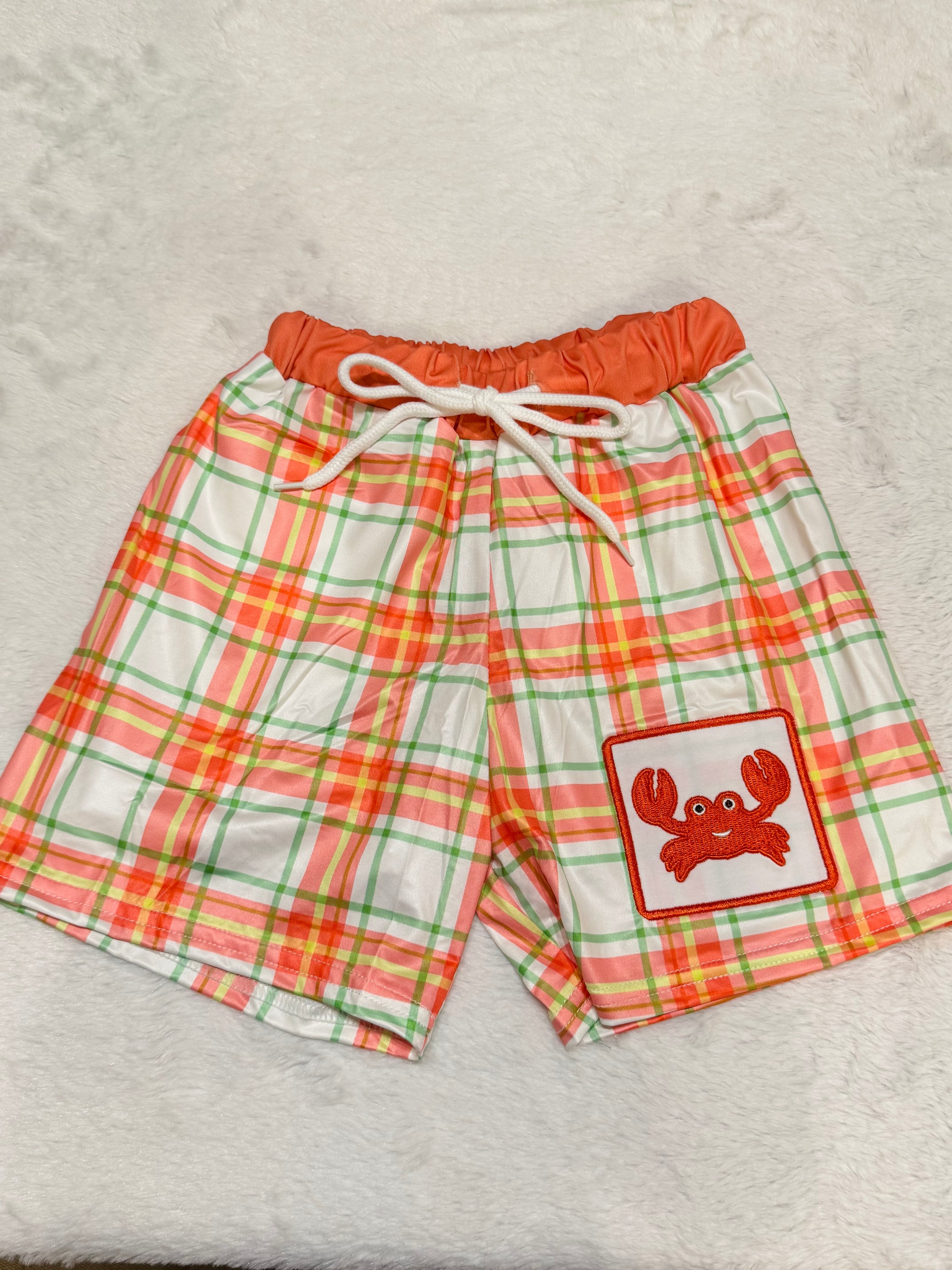 Orange Crab Swim Trunk