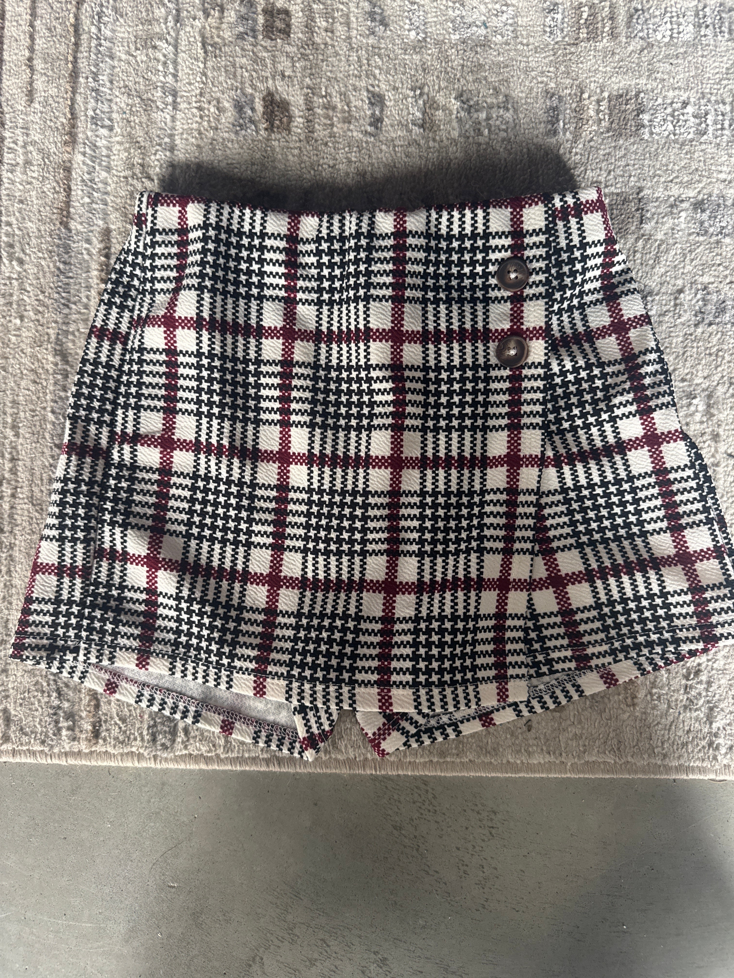 Tween Plaid Skort