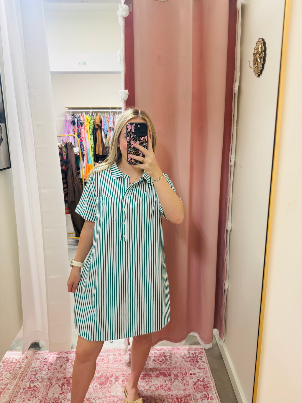 Kelly Green Throw On Dress