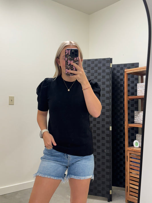 Black Sweater Top