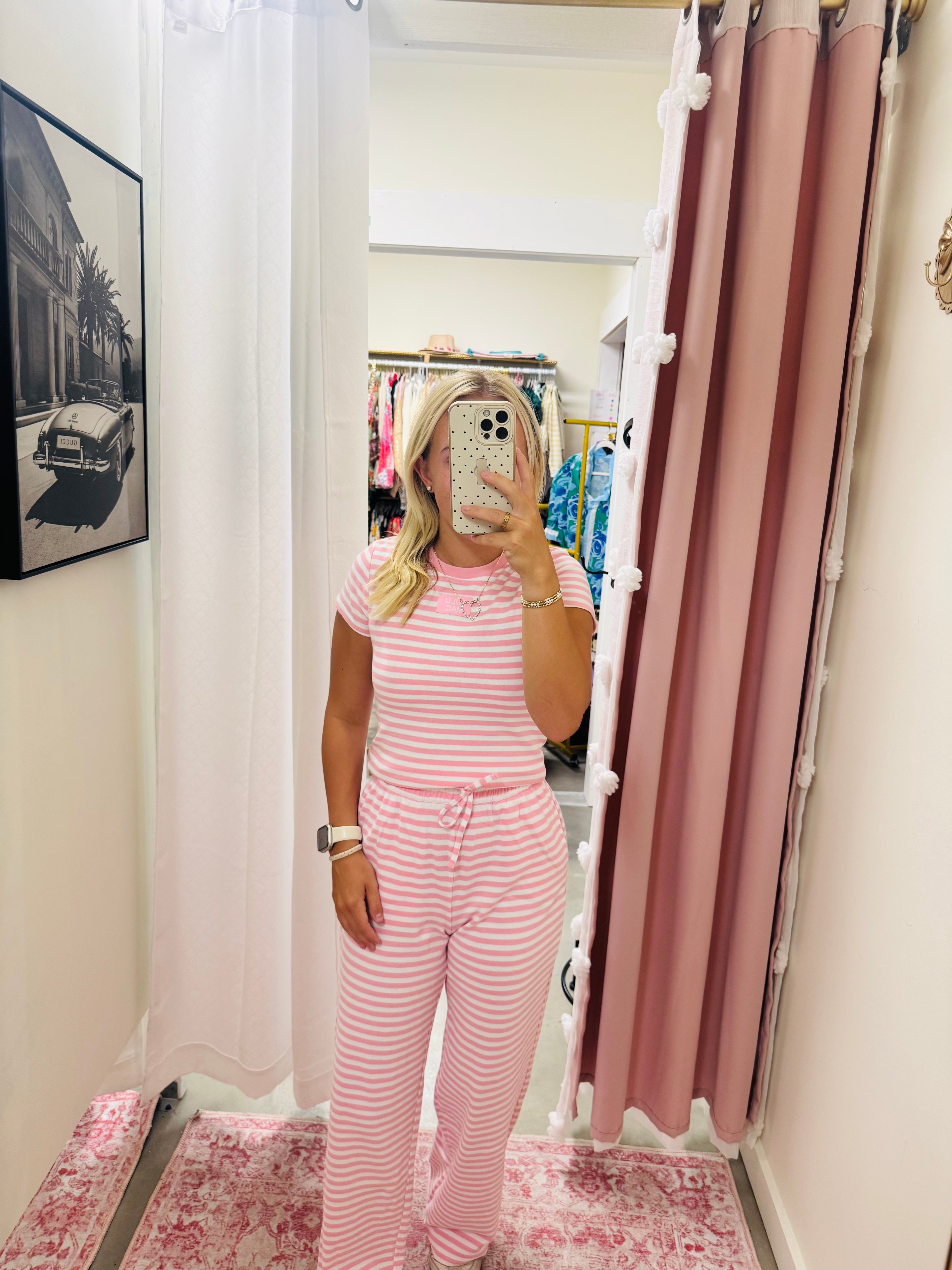Baby Pink Stripe Baby Tee