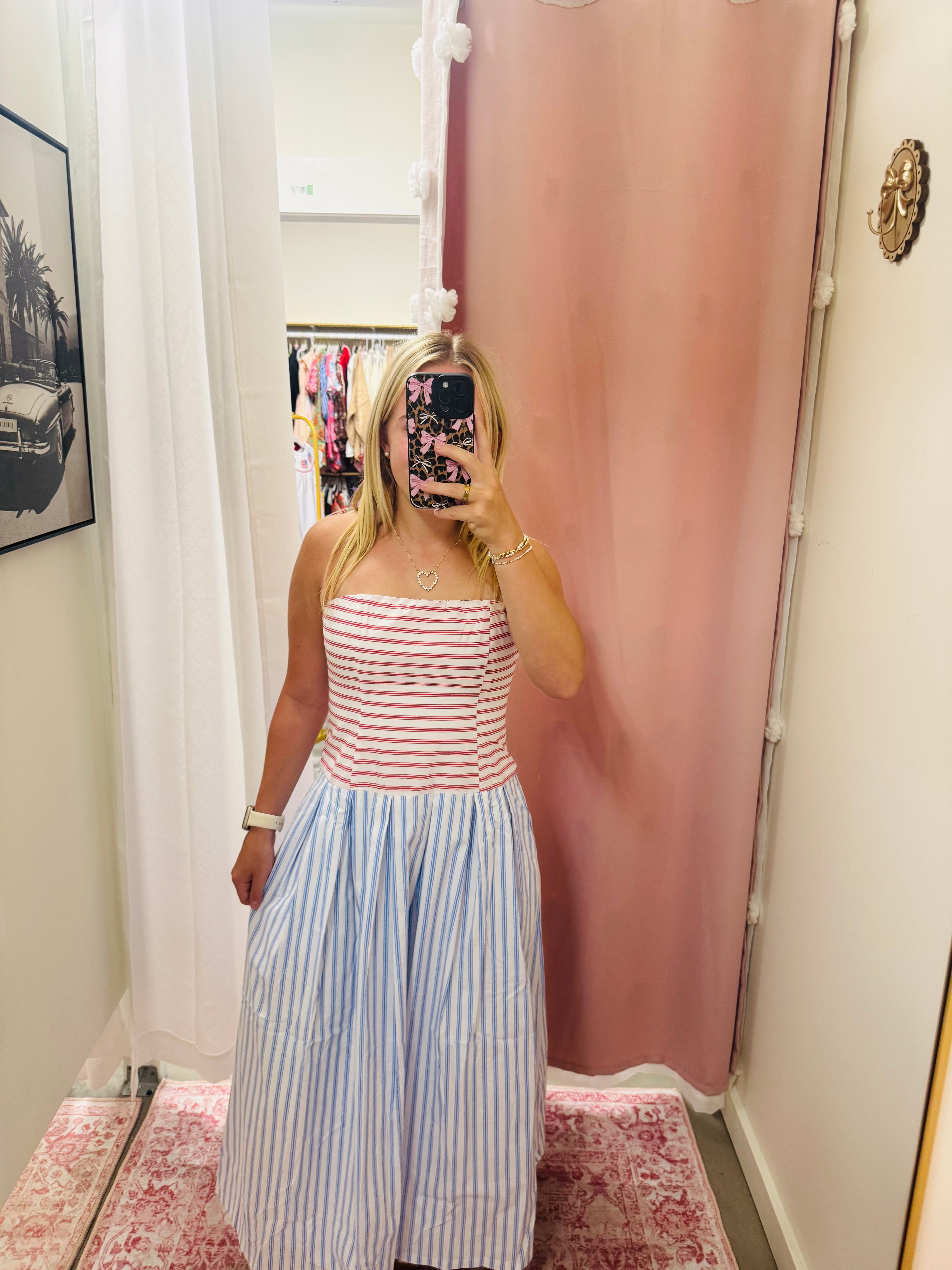 Red White And Blue Stripe Dress