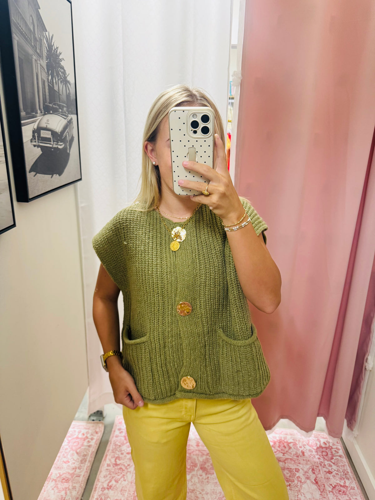 Dark Green Chunky Vest
