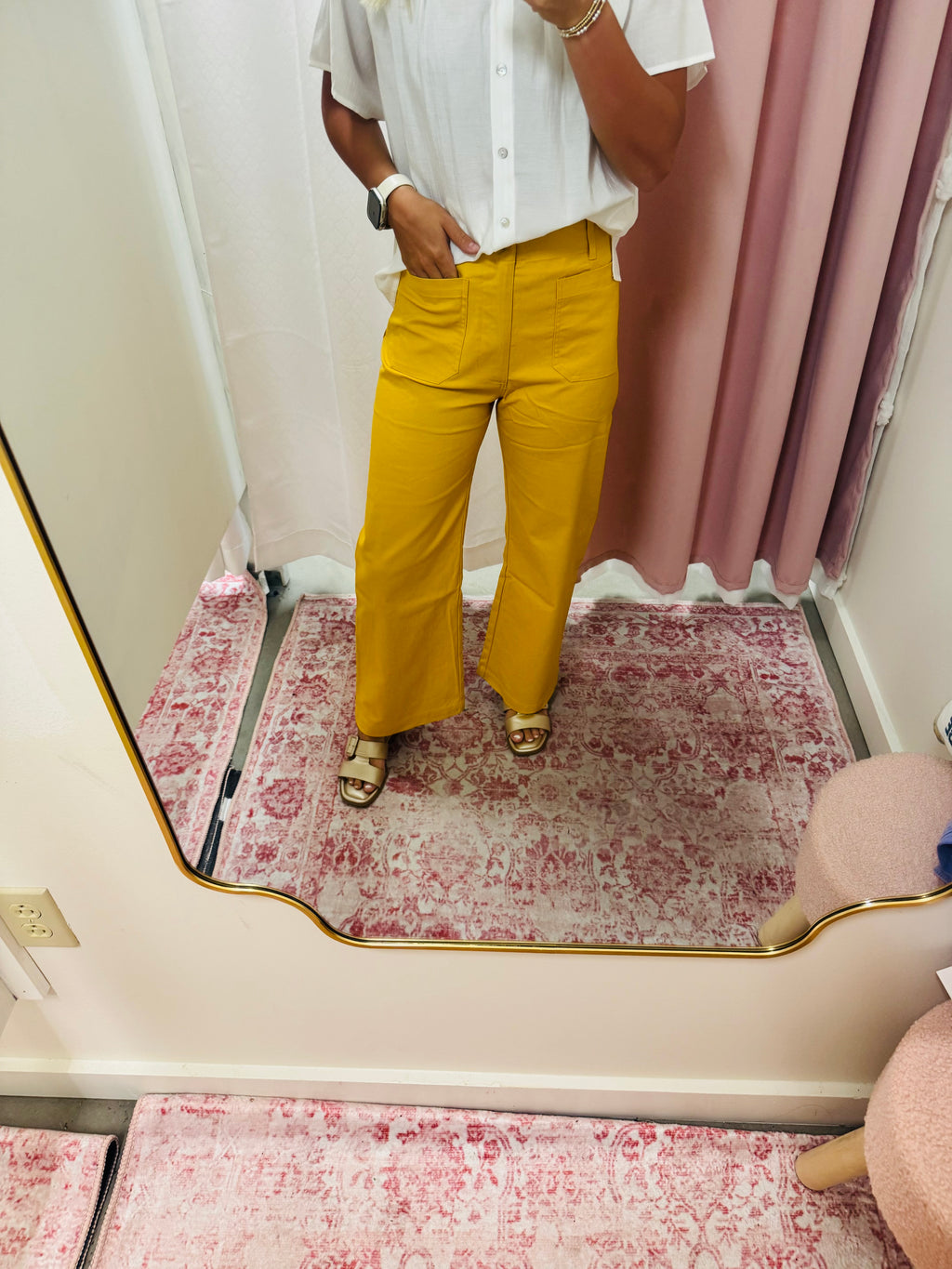 Gold Front Pocket Pants
