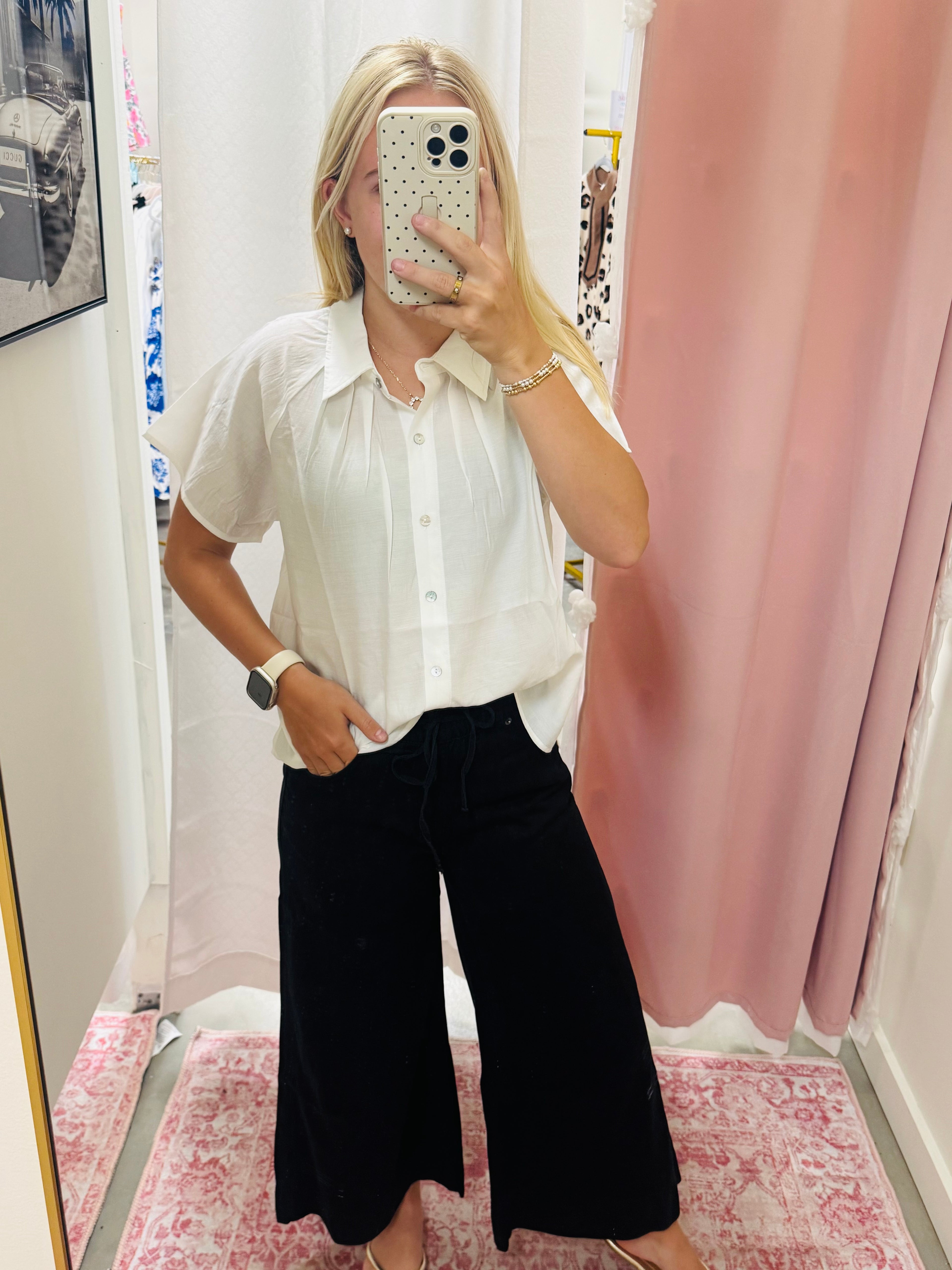 Simple In White Blouse