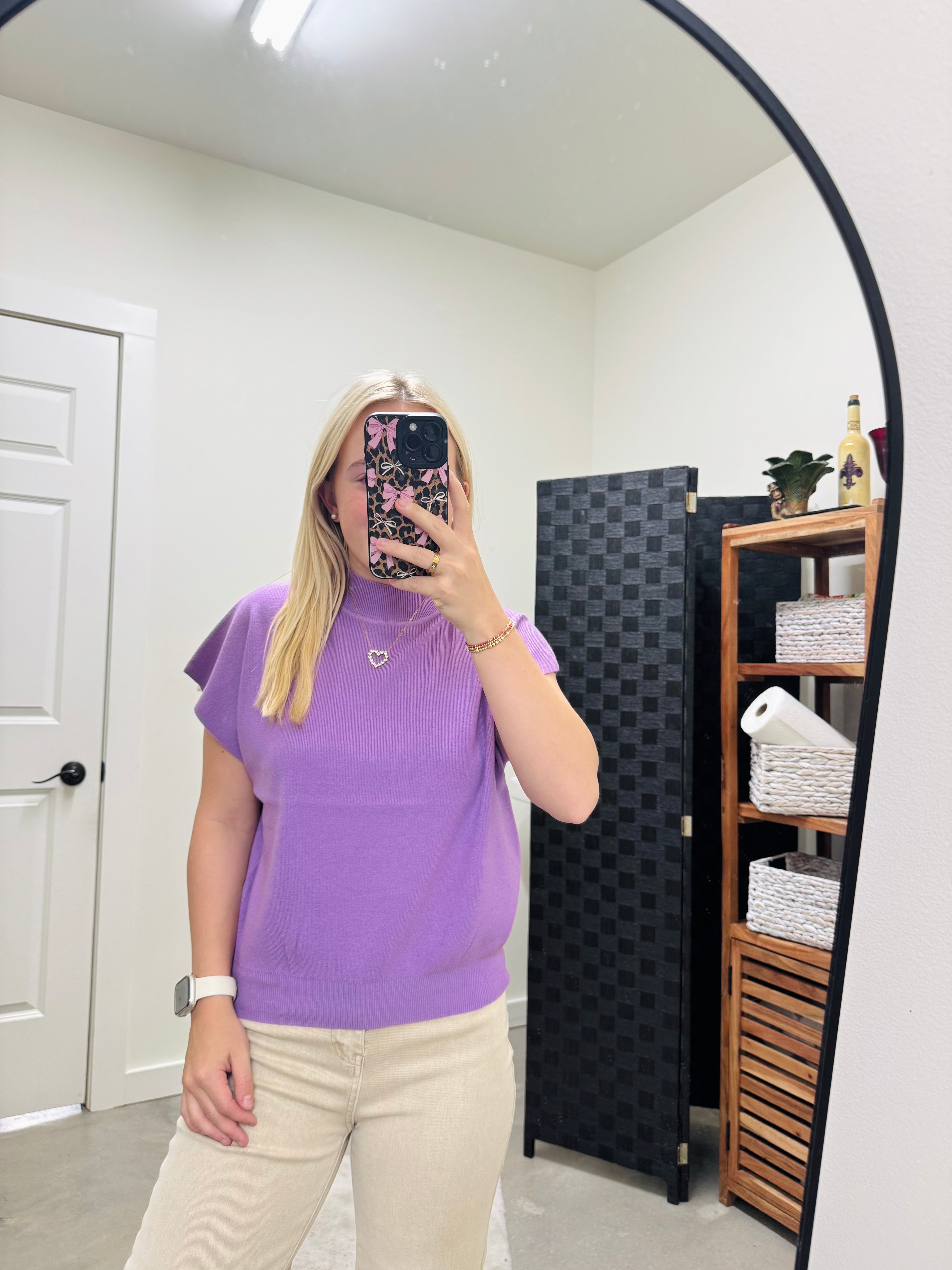 Violet Light Weight Sweater Top